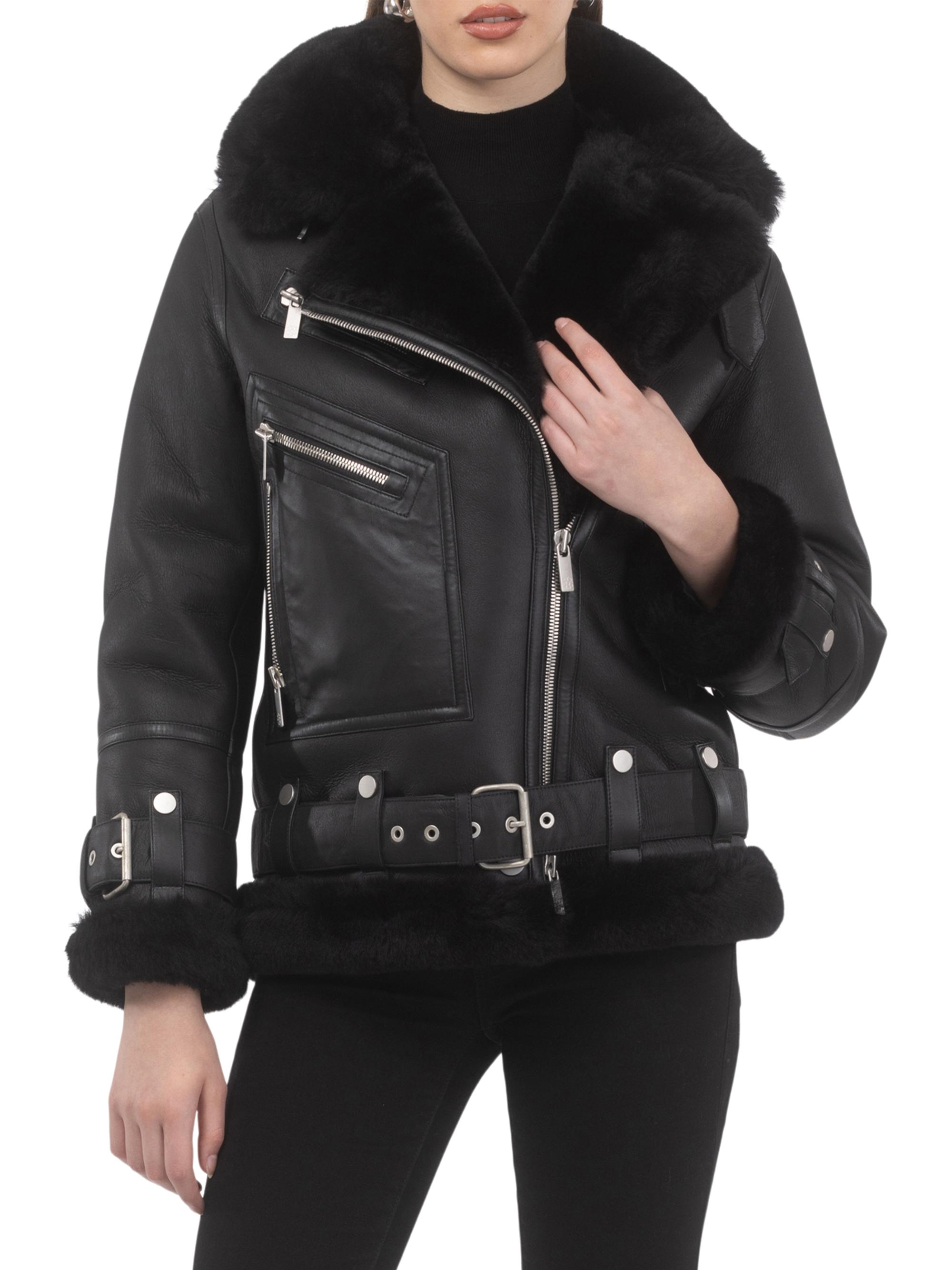 Gorski Shearling Lamb Zip Moto Jacket | Saks Fifth Avenue
