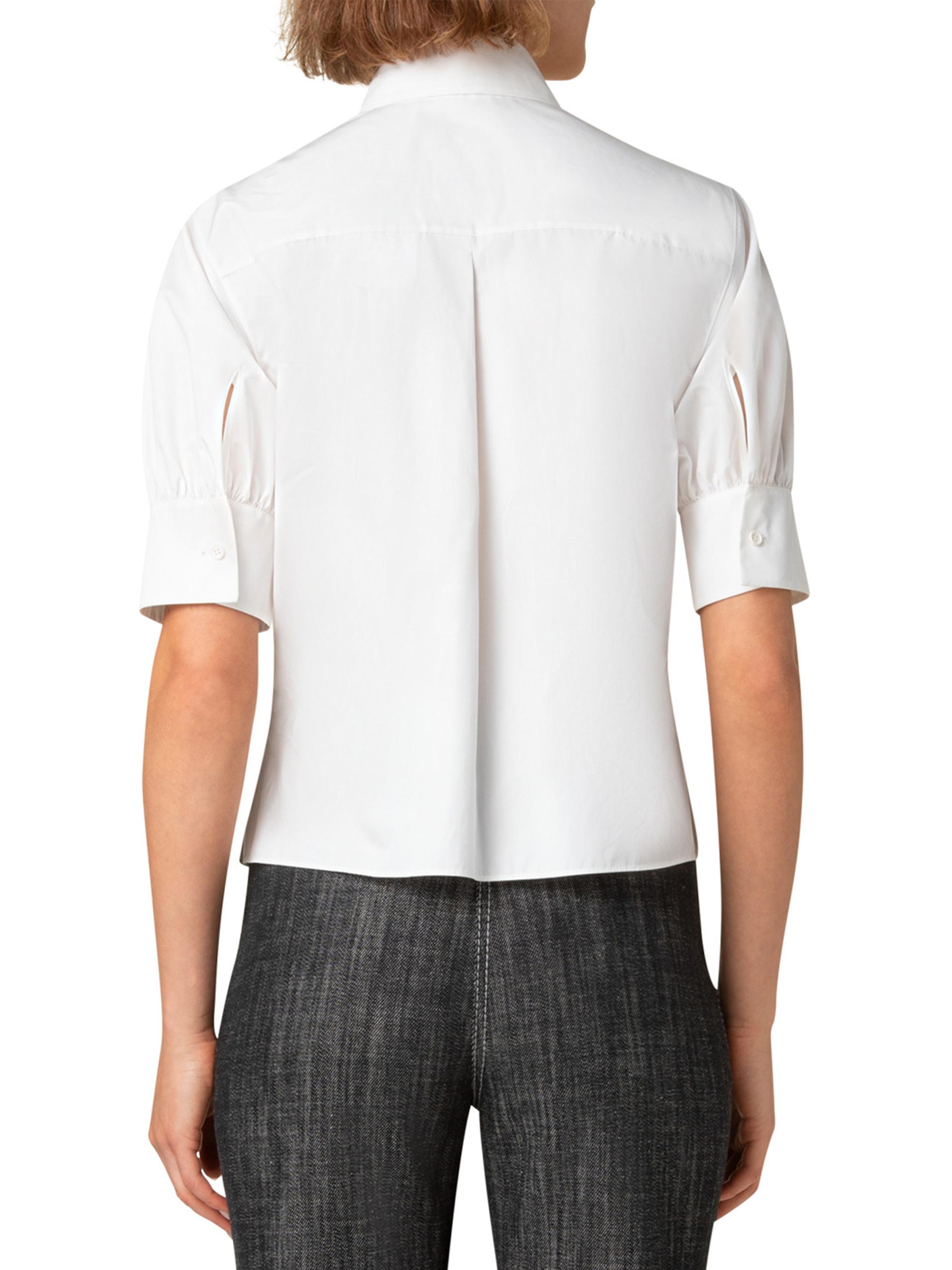 【Acka.】puffy gather blouse white Acka. puffy gather blouse white - メルカリ