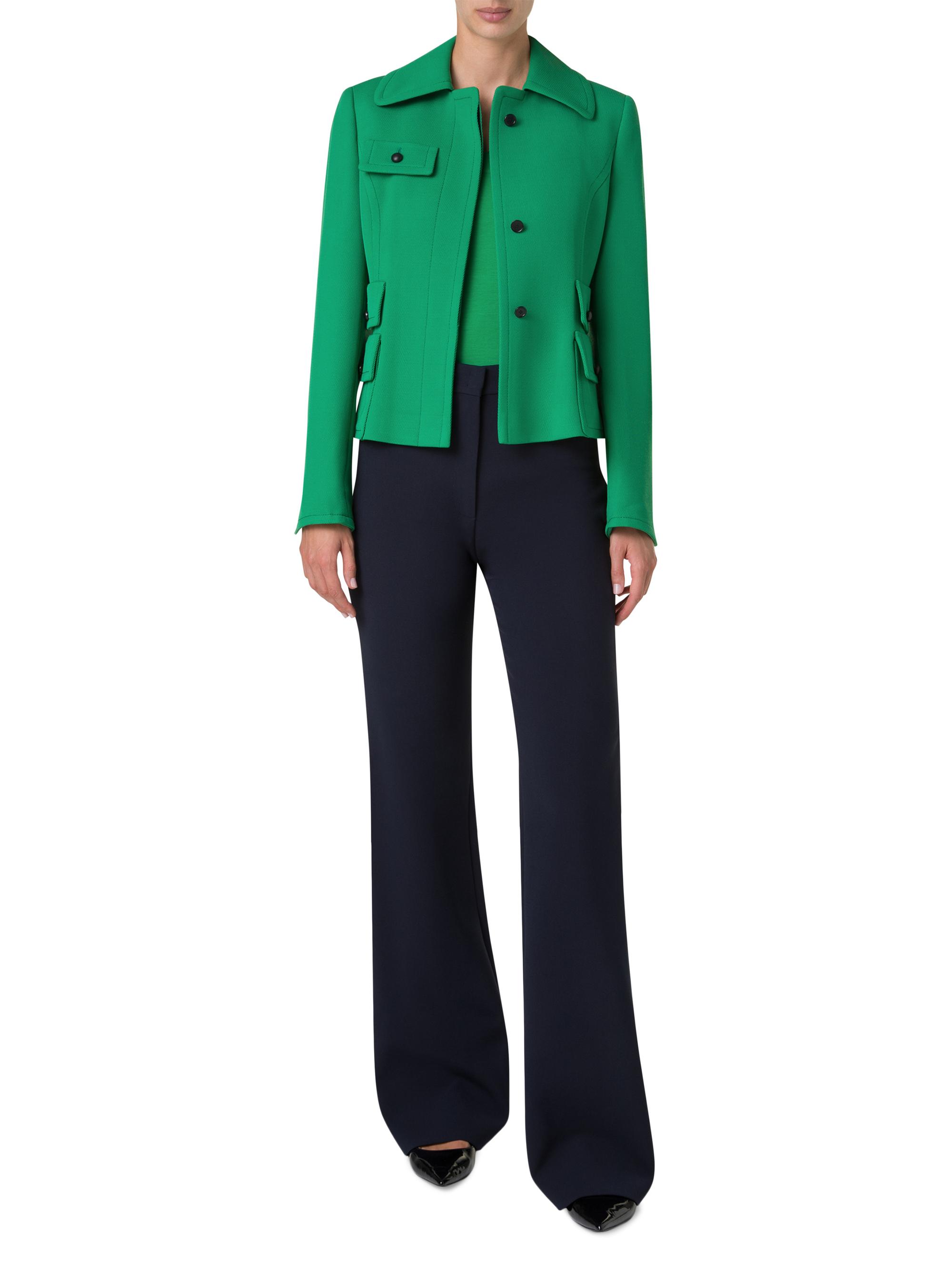 Akris punto Virgin-Wool Belted Jacket | Saks Fifth Avenue