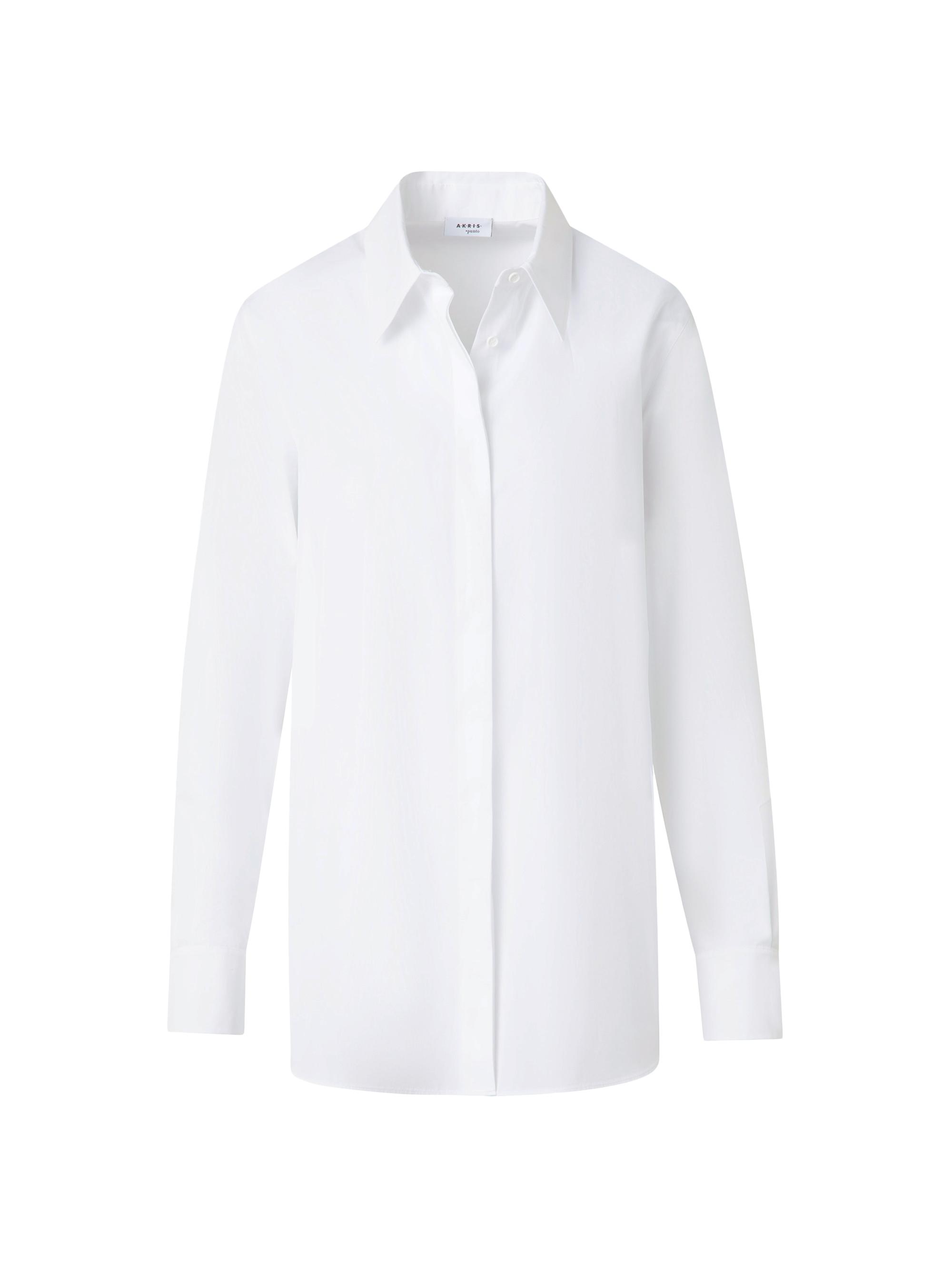 Akris punto Women's Cotton Poplin Button-Up Shirt - Cream