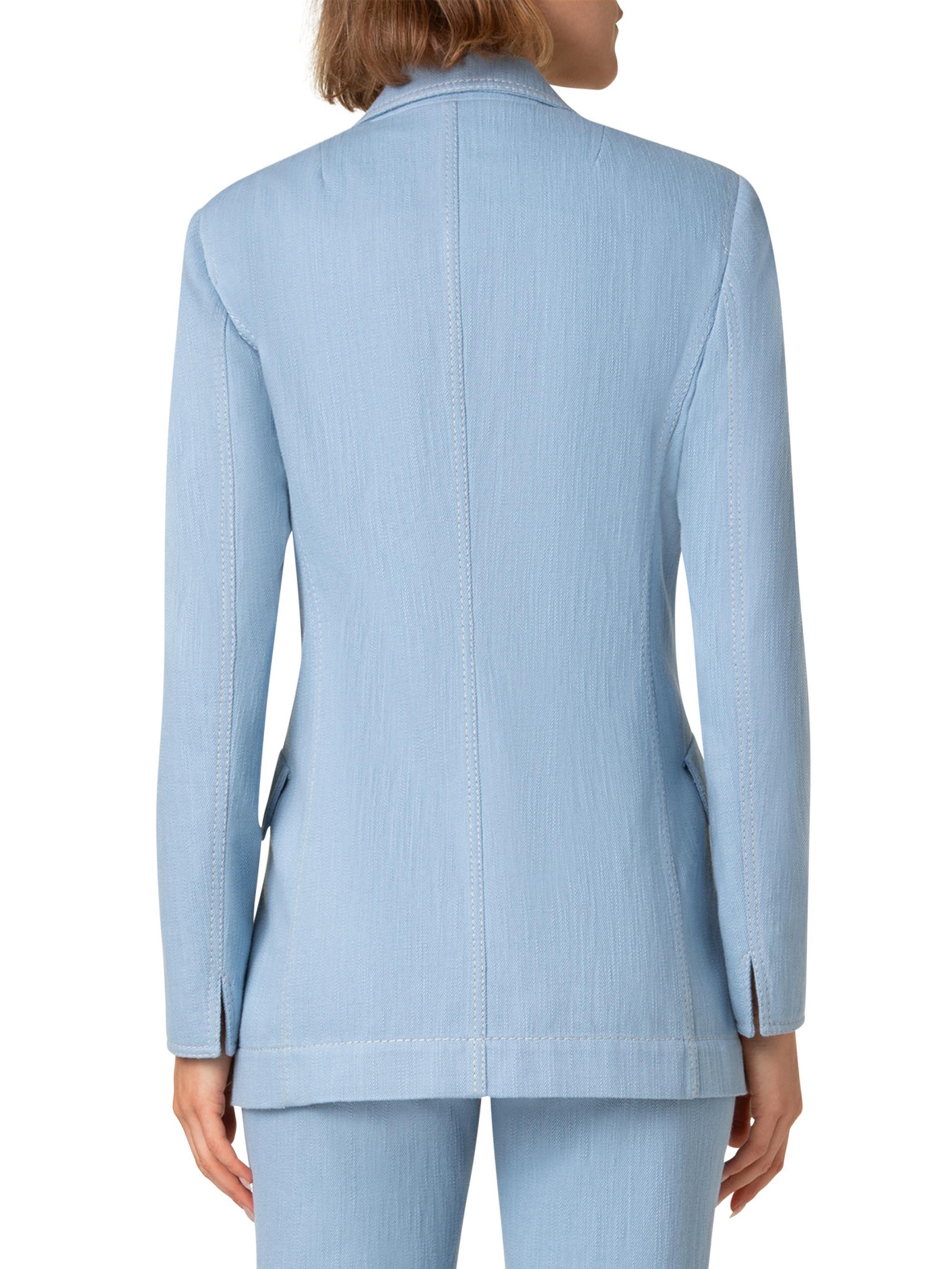 Akris punto Stretch Denim Tailored Jacket | Saks Fifth Avenue