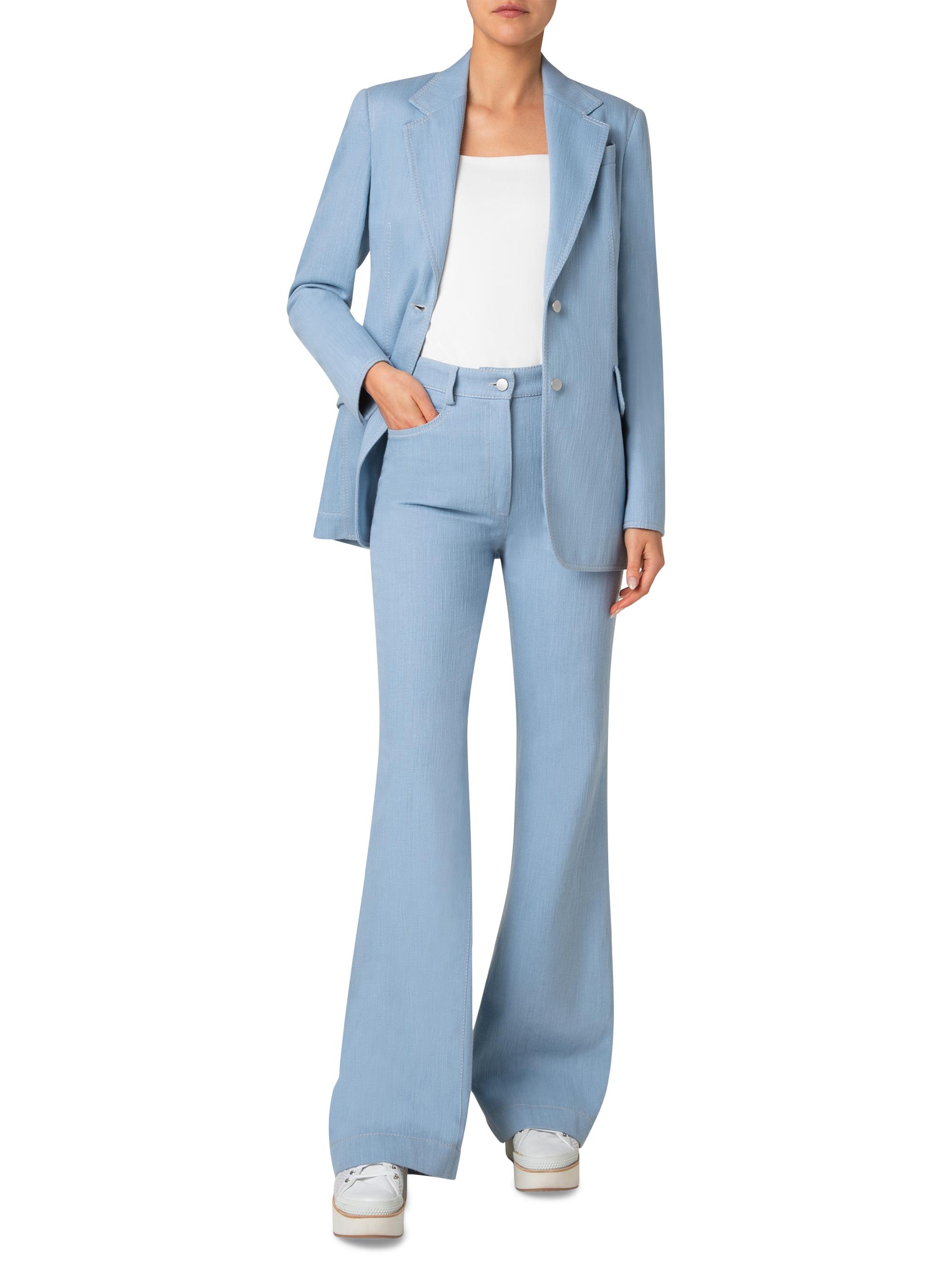 Akris punto Stretch Denim Tailored Jacket | Saks Fifth Avenue