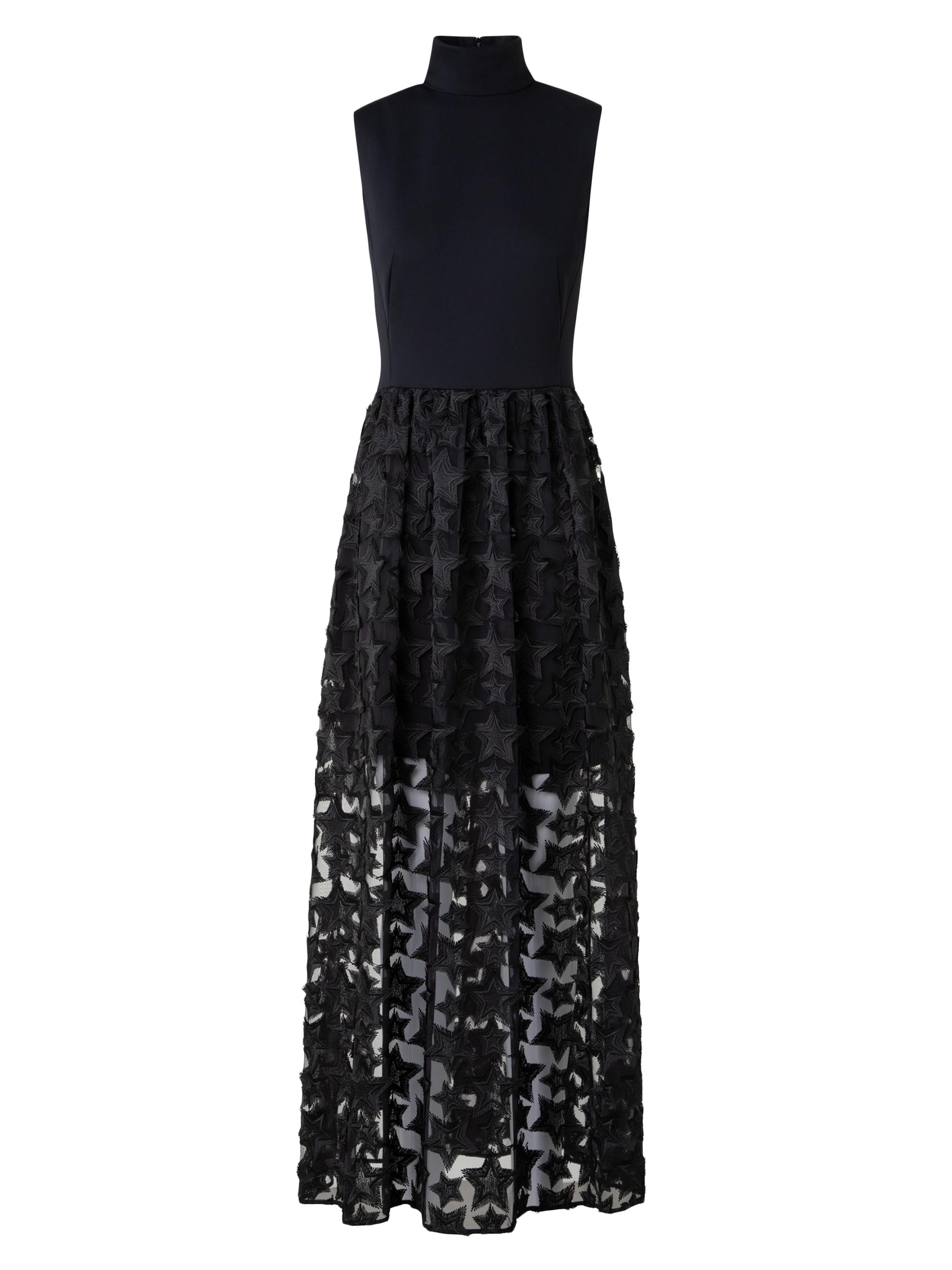 Akris punto Jersey & Star-Embroidered Tulle Maxi Dress | Saks