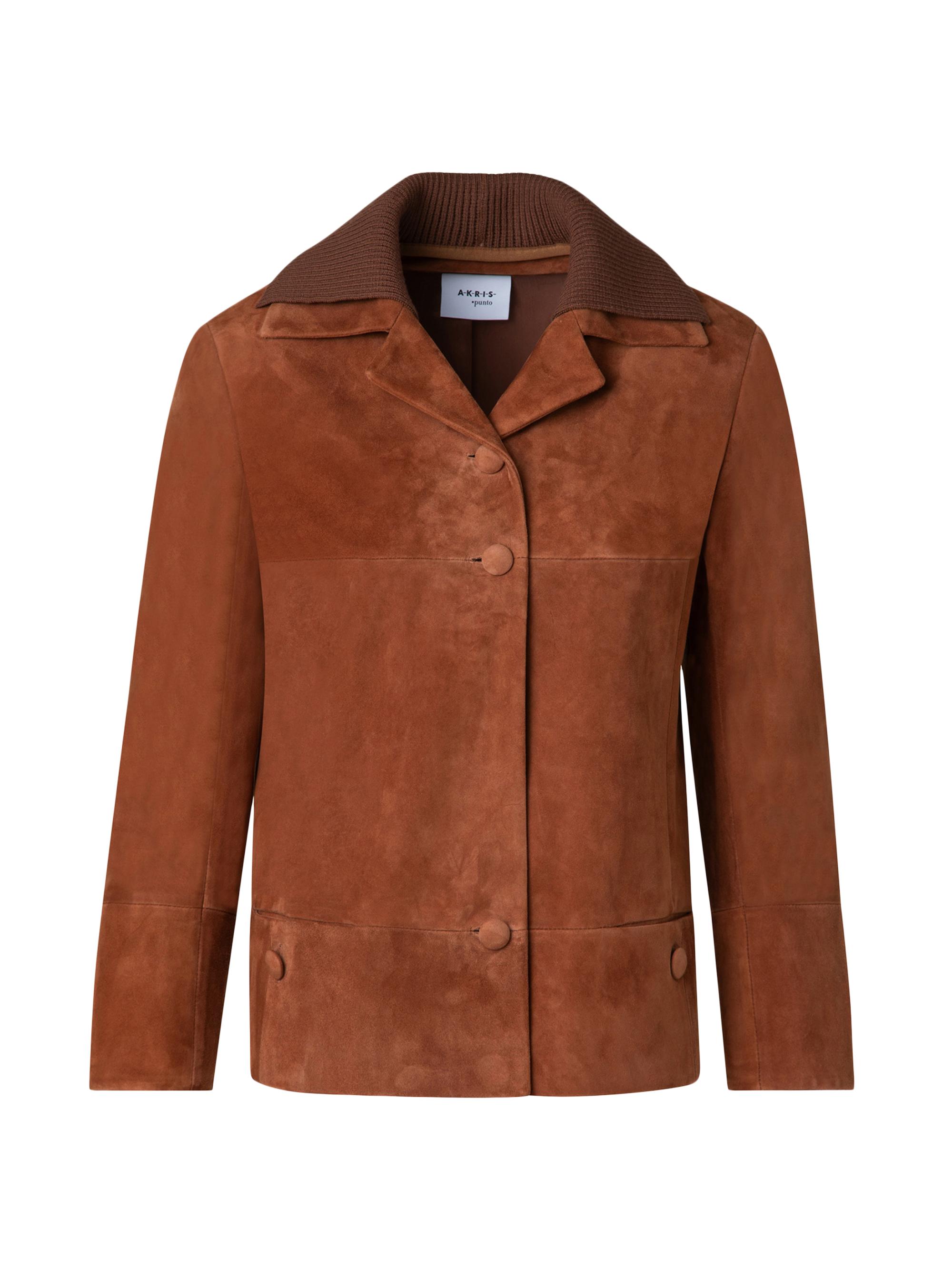 Akris punto Suede A-Line Jacket | Saks Fifth Avenue