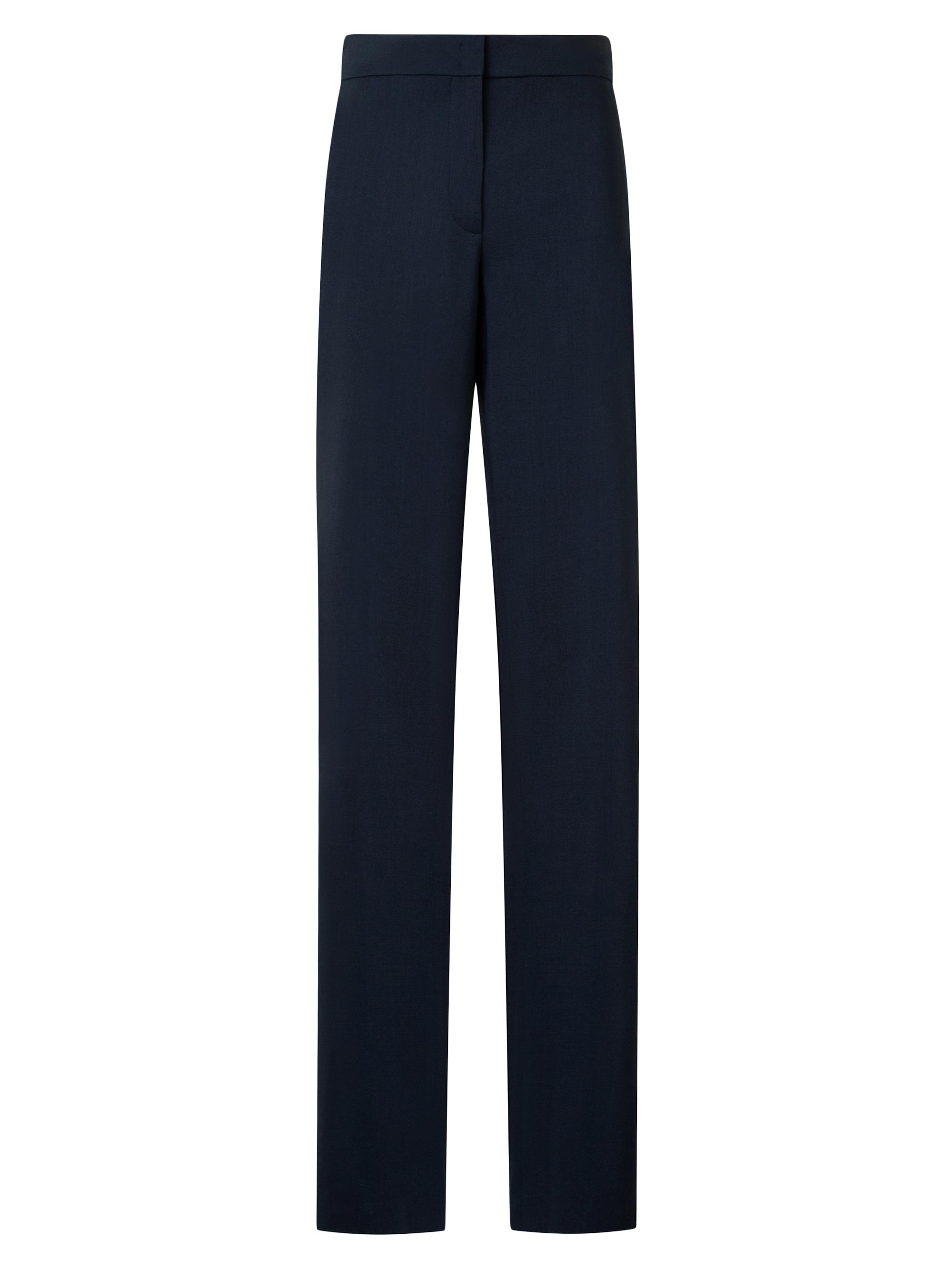 Akris punto Women's Marla Wool Straight-Leg Pants - Navy
