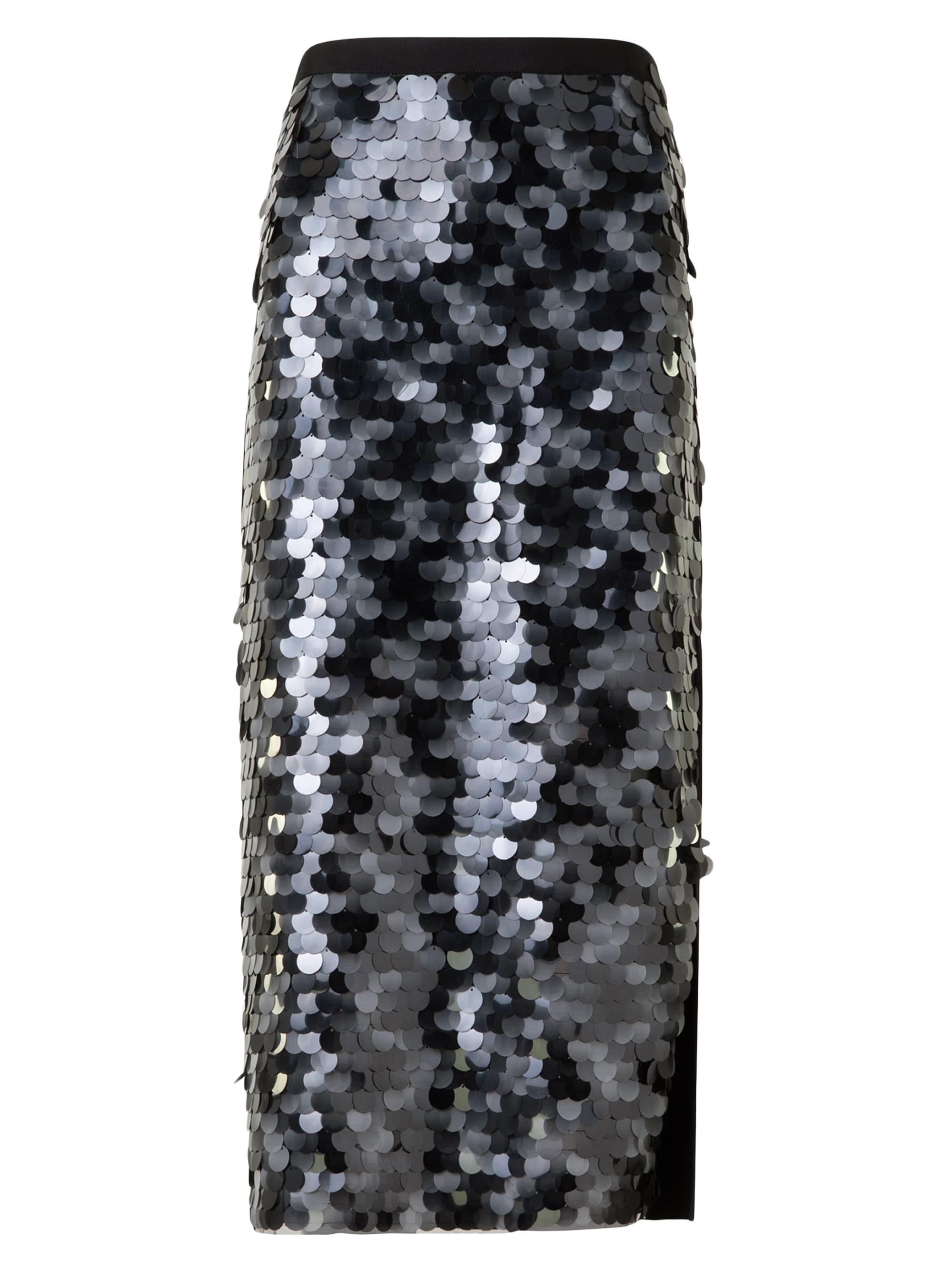 Akris punto Women's Dot Sequined Midi-Skirt - Black