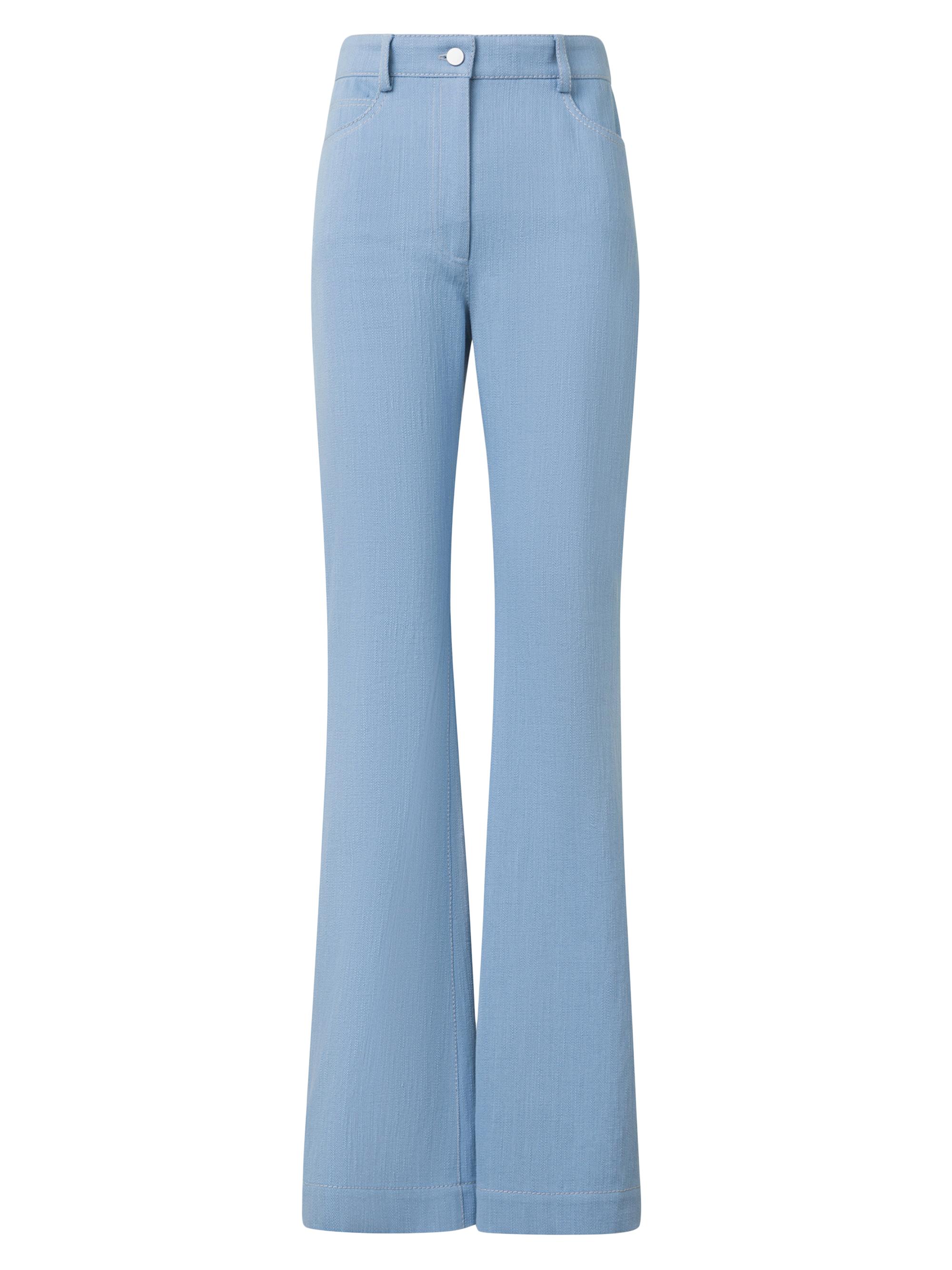 Akris punto Women's Courtney Stretch High-Rise Boot-Cut Jeans - Sky