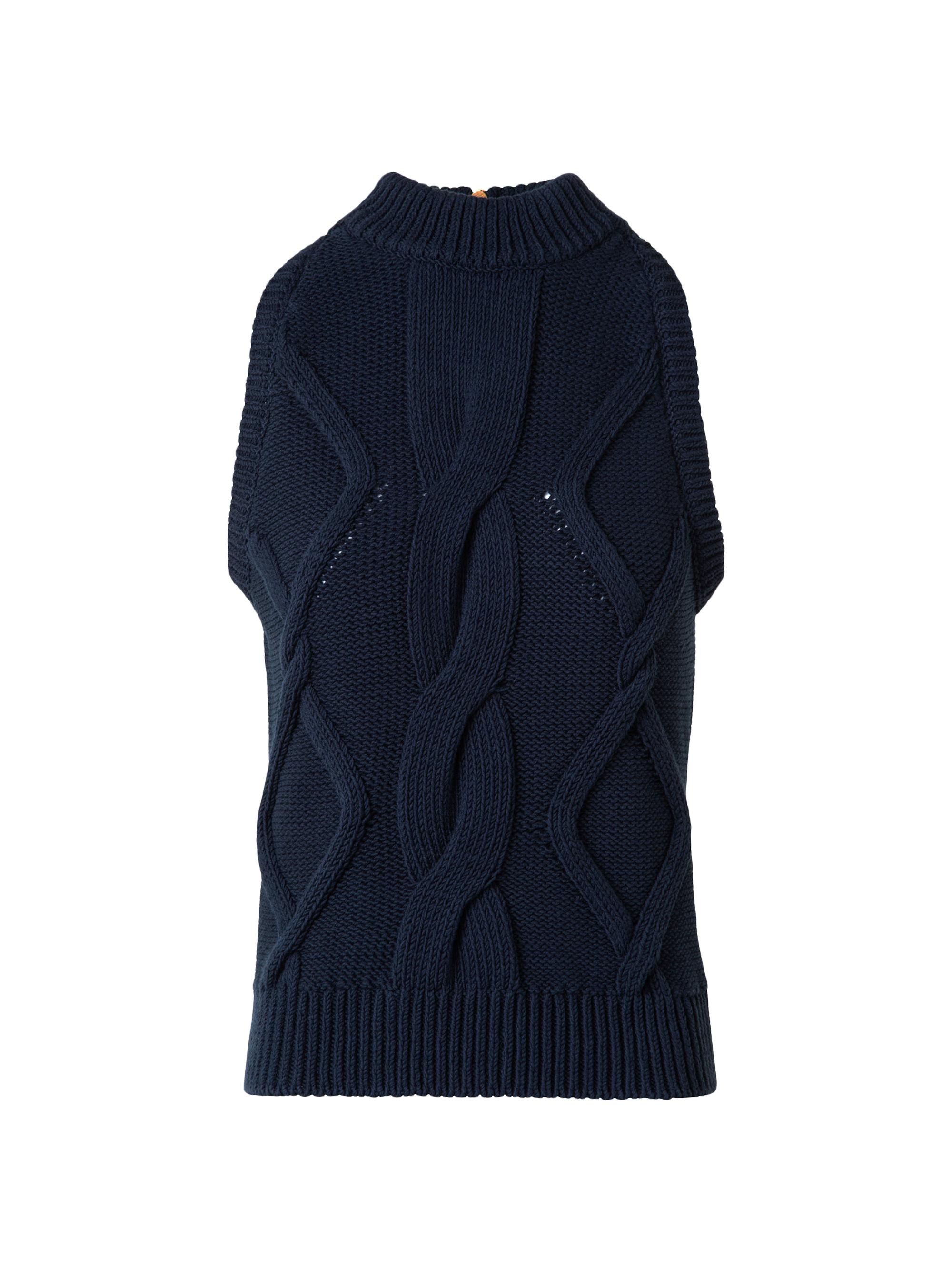 Akris punto Women's Chunky Cable-Knit Top - Navy