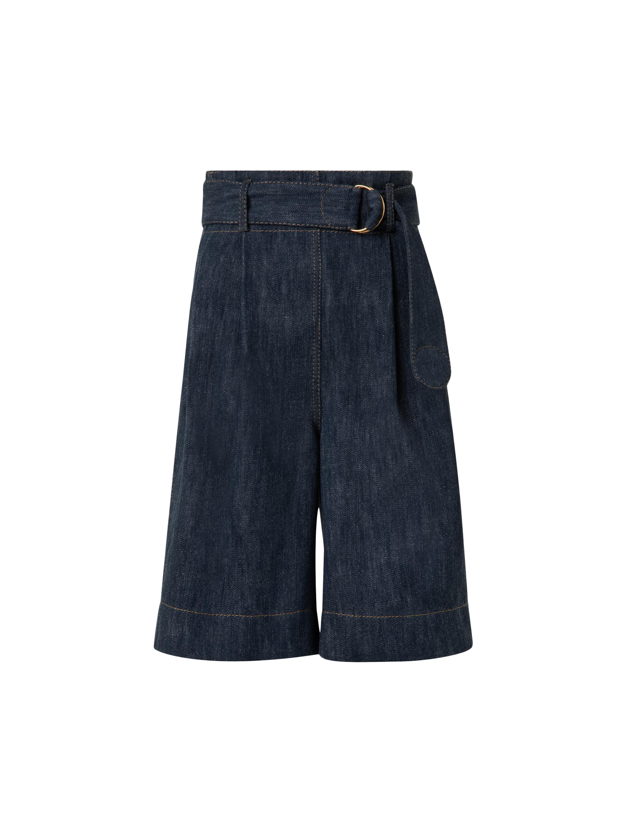 Akris punto Women's Fioretta Denim Bermuda Shorts - Navy Denim