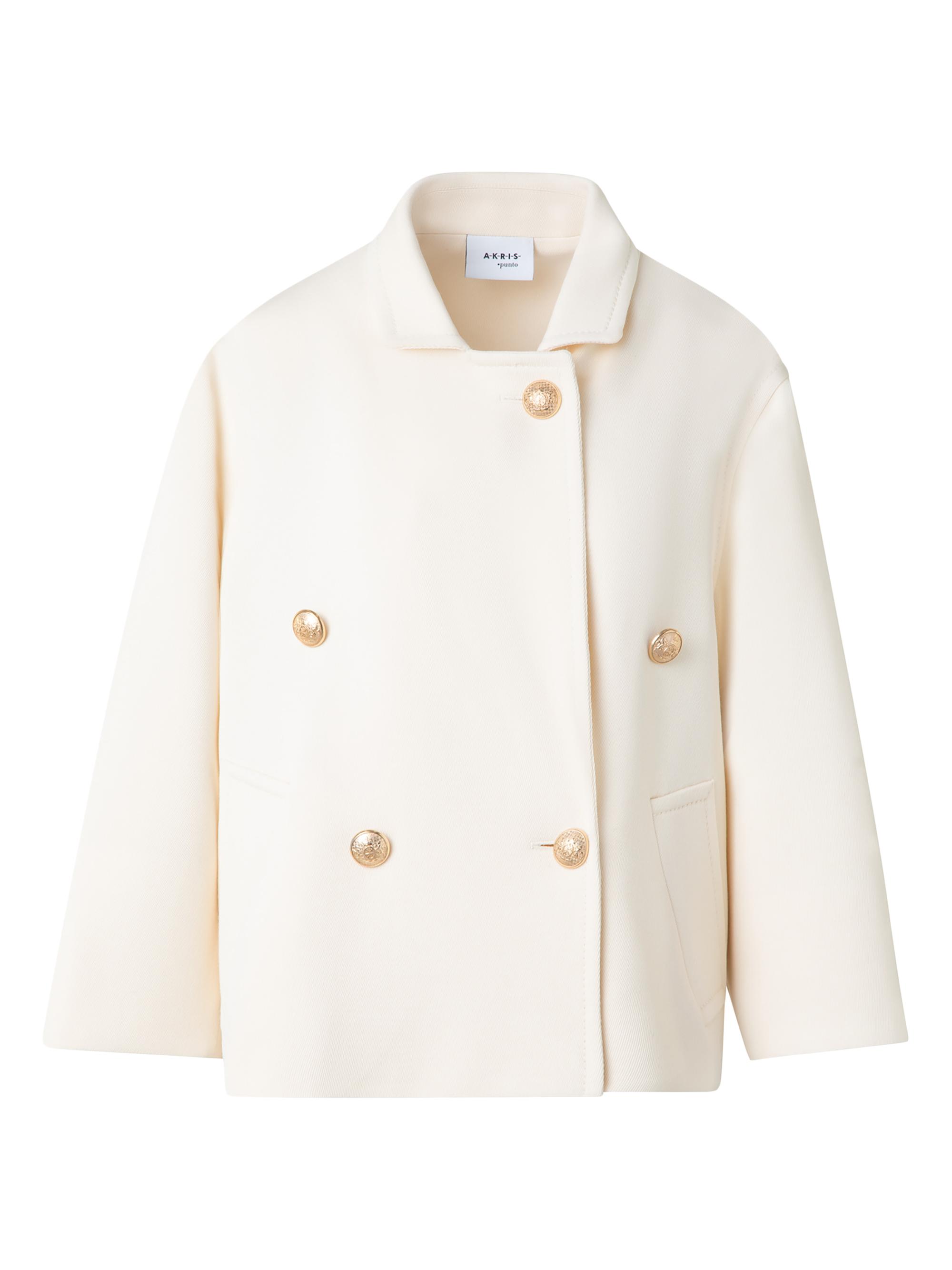 Akris punto Wool Boxy Double-Breasted Blazer | Saks Fifth Avenue