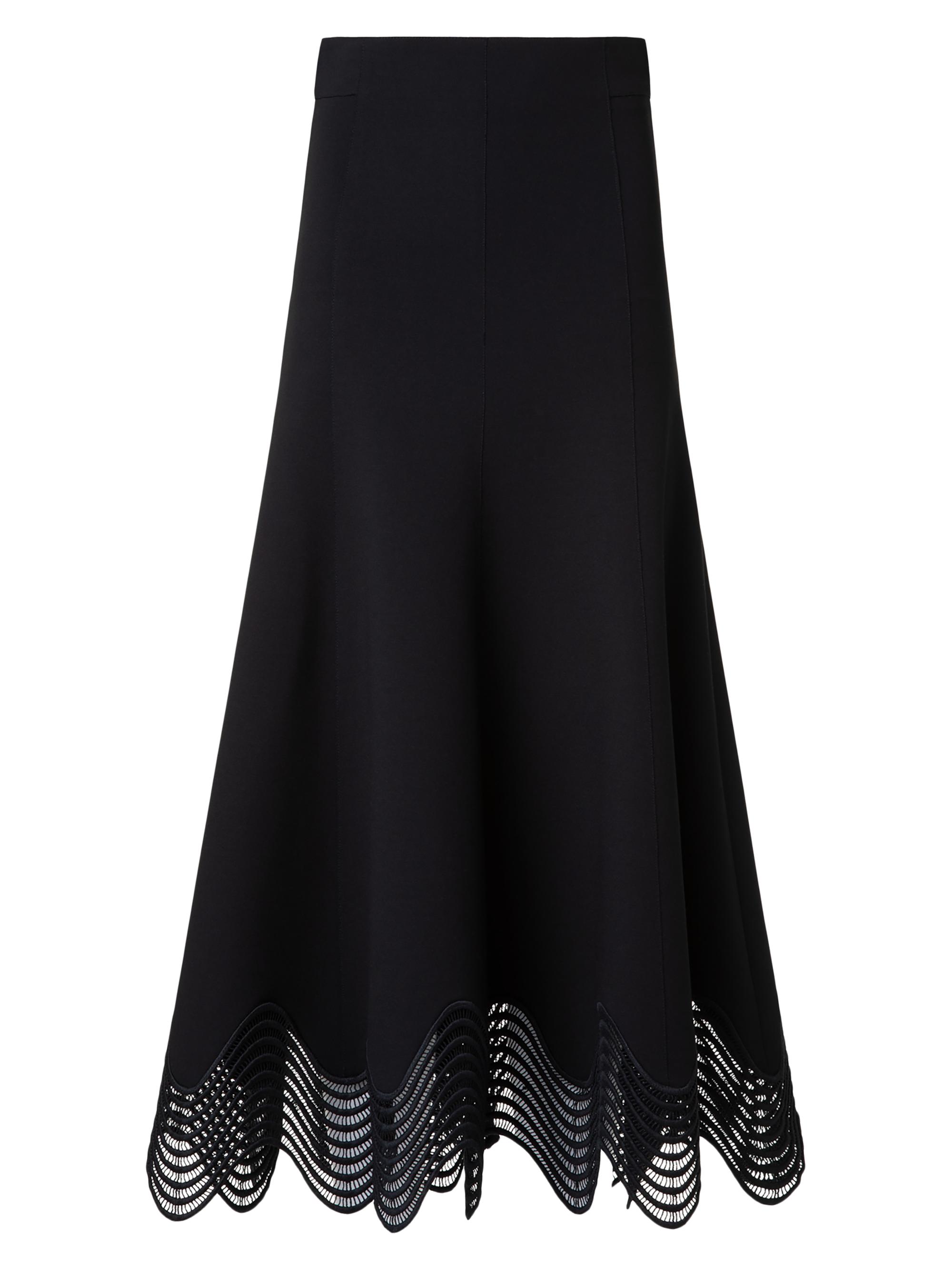 Akris punto Scalloped Jersey A-Line Midi-Skirt | Saks Fifth Avenue