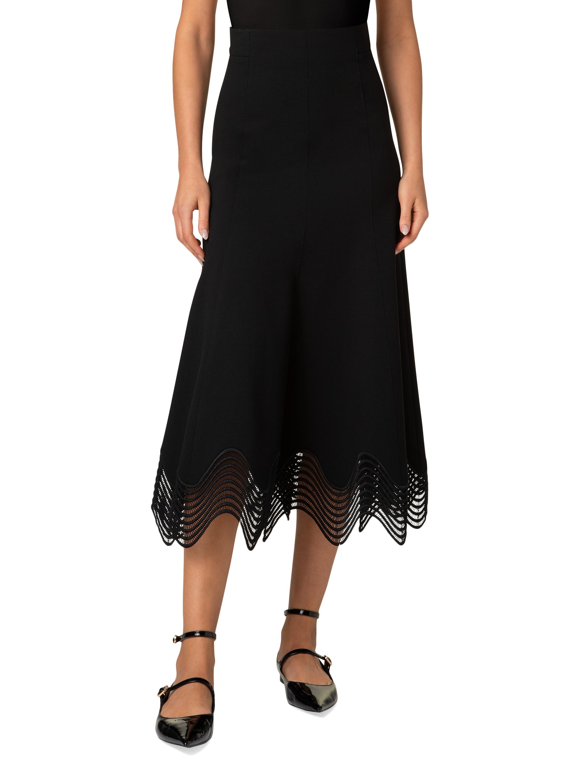 epine é scallop jersey skirt Akris punto Scalloped Jersey A-Line Midi-Skirt | Saks Fifth