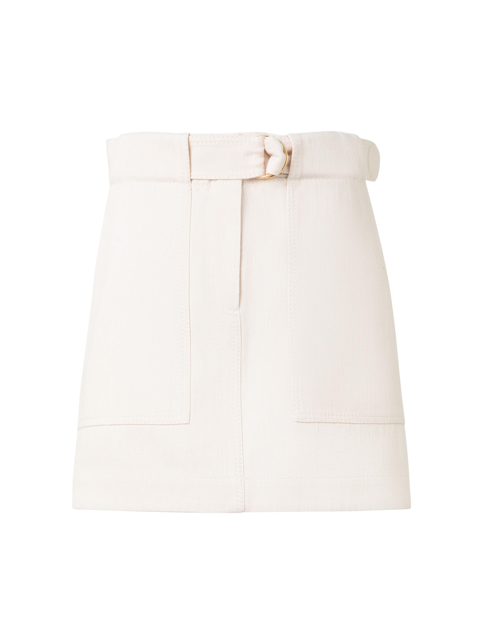 Akris punto Women's Cotton-Wool A-Line Miniskirt - Cashew
