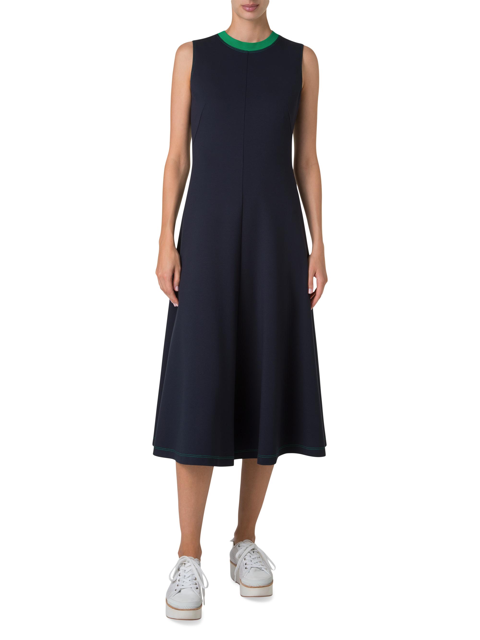 Akris punto Jersey Sleeveless Fit-&-Flare Midi-Dress | Saks Fifth