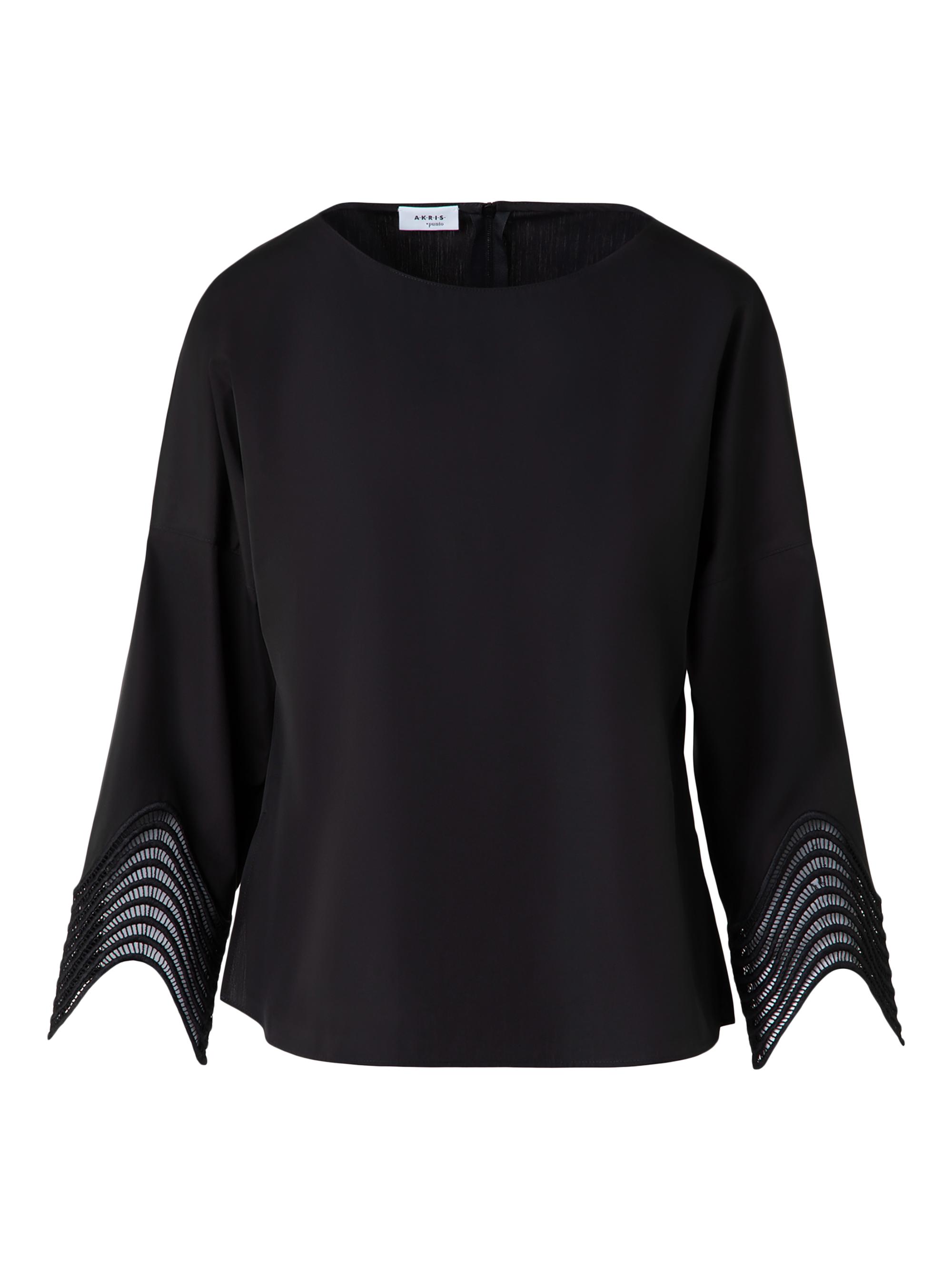 Akris punto Women's Cotton Poplin Top - Black