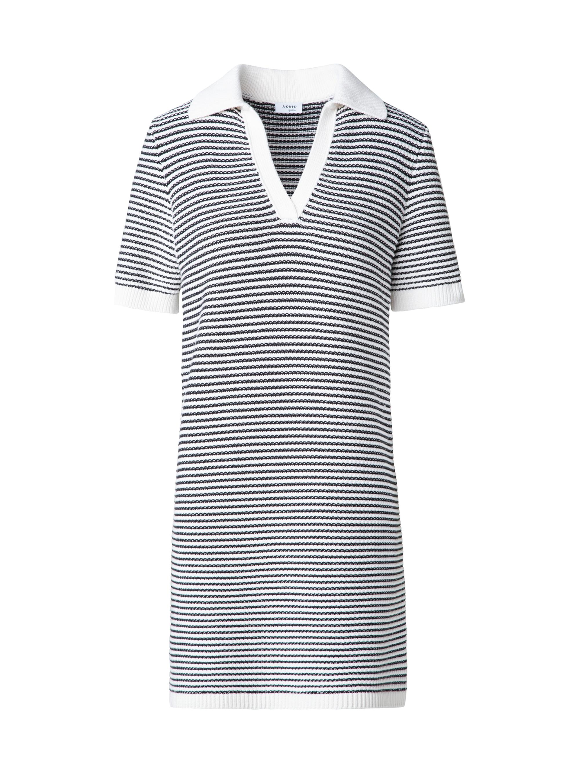 Akris punto Women's Striped Knit Cotton Minidress - Cream Black