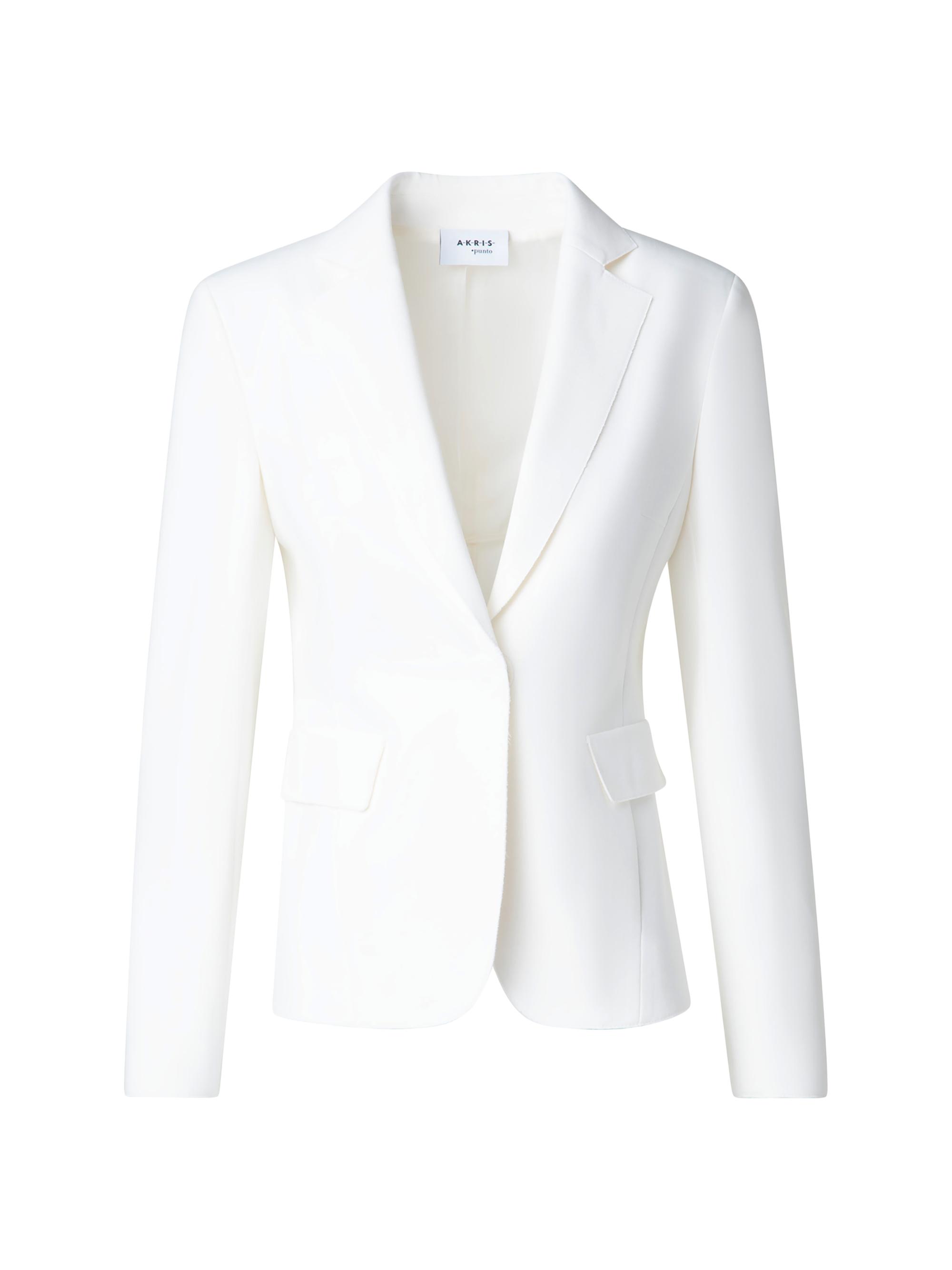 Akris punto Women's Viscose Jersey Tailored Blazer - Cream