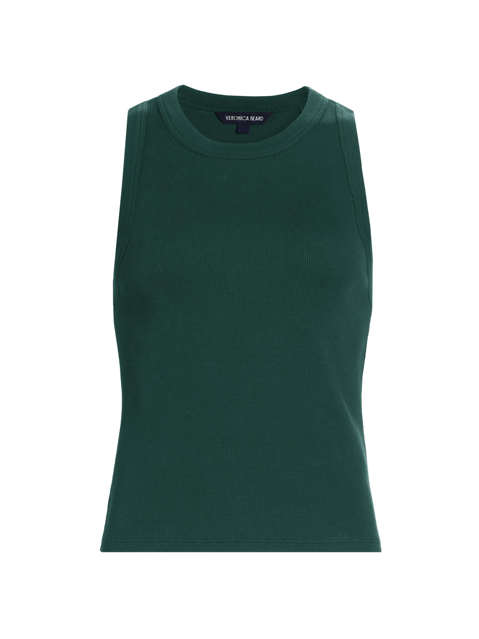 Veronica Beard Women's Jordyn Cotton-Blend Crop Tank - Black