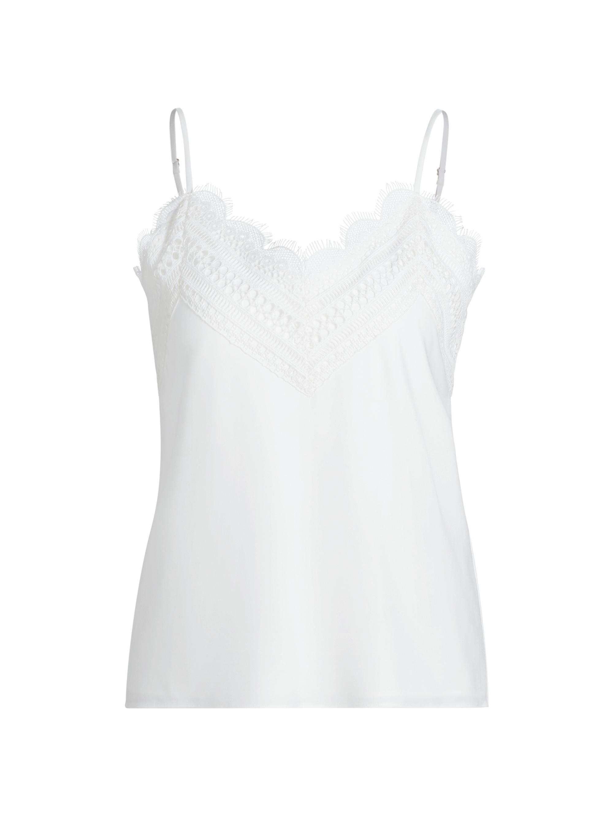 Elie Tahari Women's Mazzy Lace Tank - Sky White