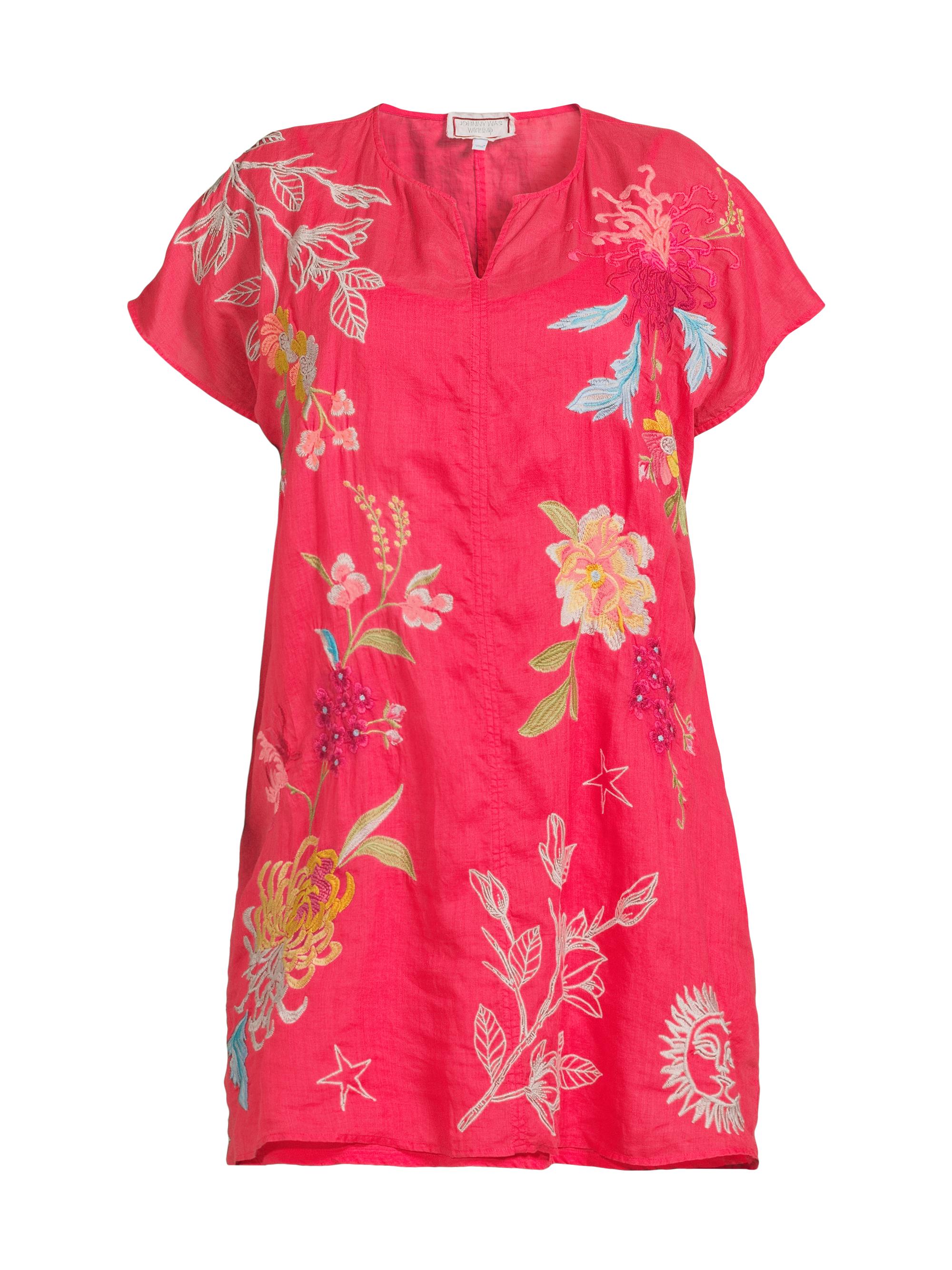 Johnny Was Women's Plus Playa Slip Dress - Virtual Pink