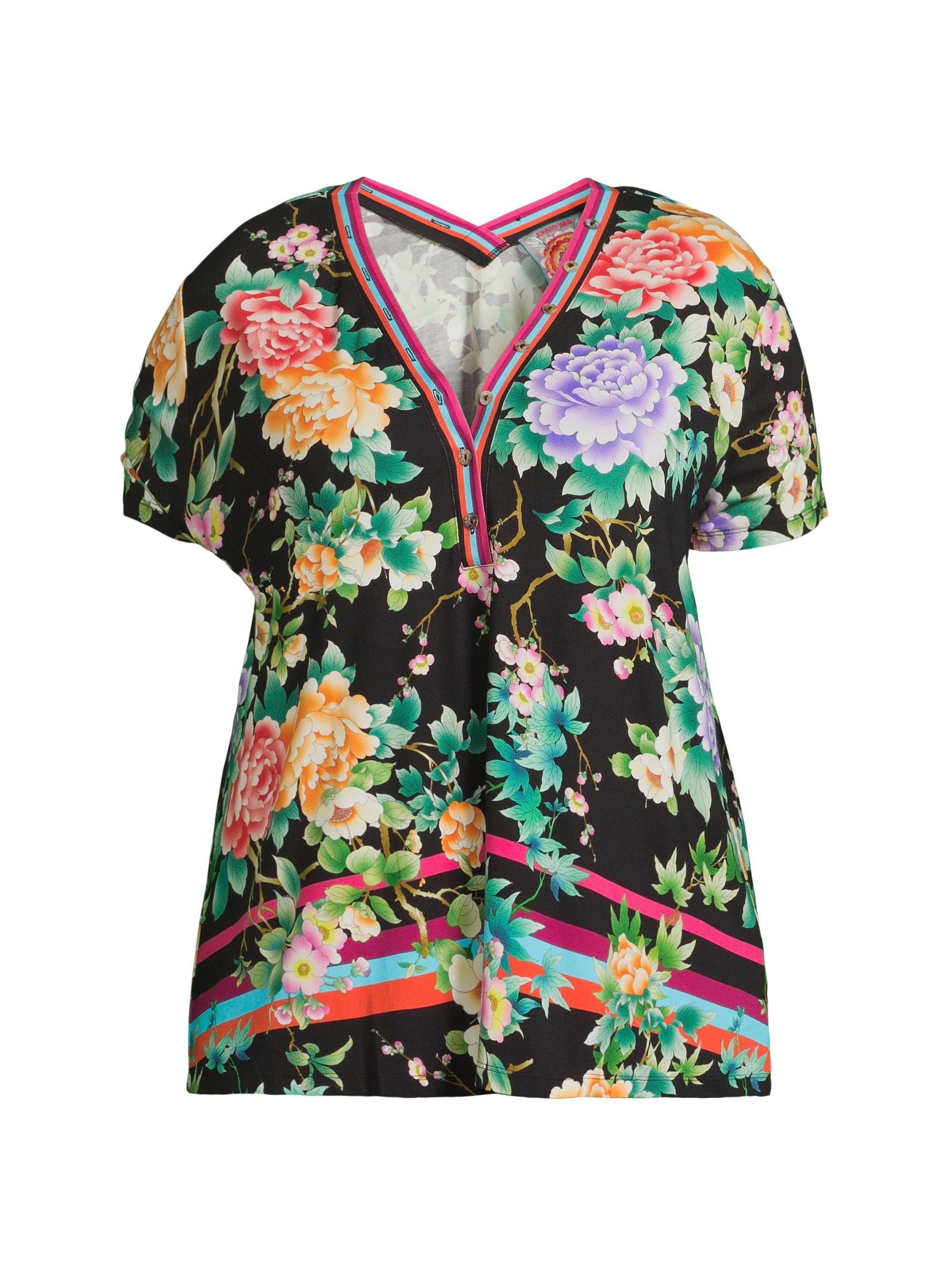 Johnny Was Women's The Janie Favorite Scarf Top - Scarf Print