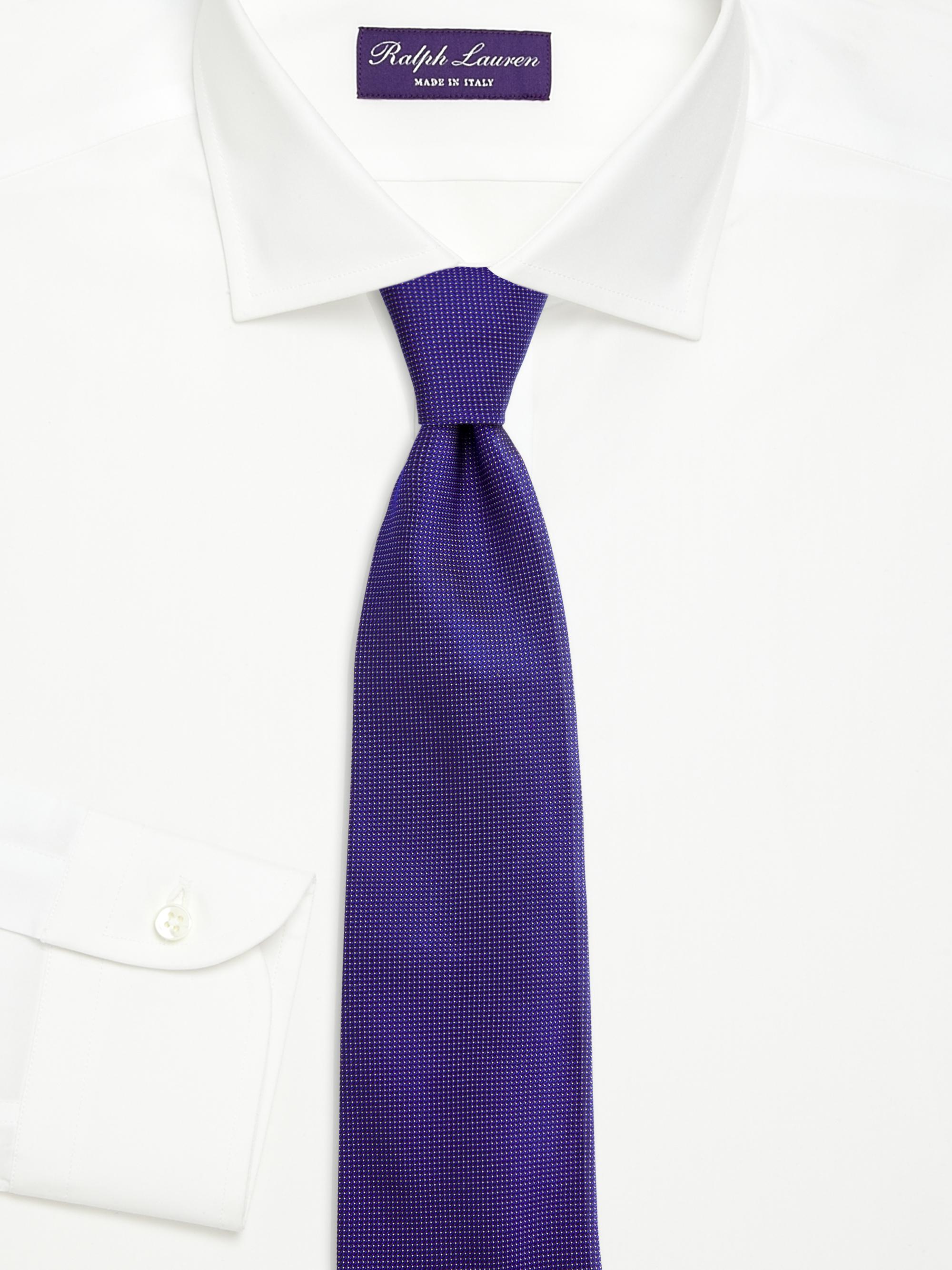 Ralph Lauren Purple Label　ネクタイ Vintage Ralph Lauren Purple Label Tie, Black W Lion Crests, Made