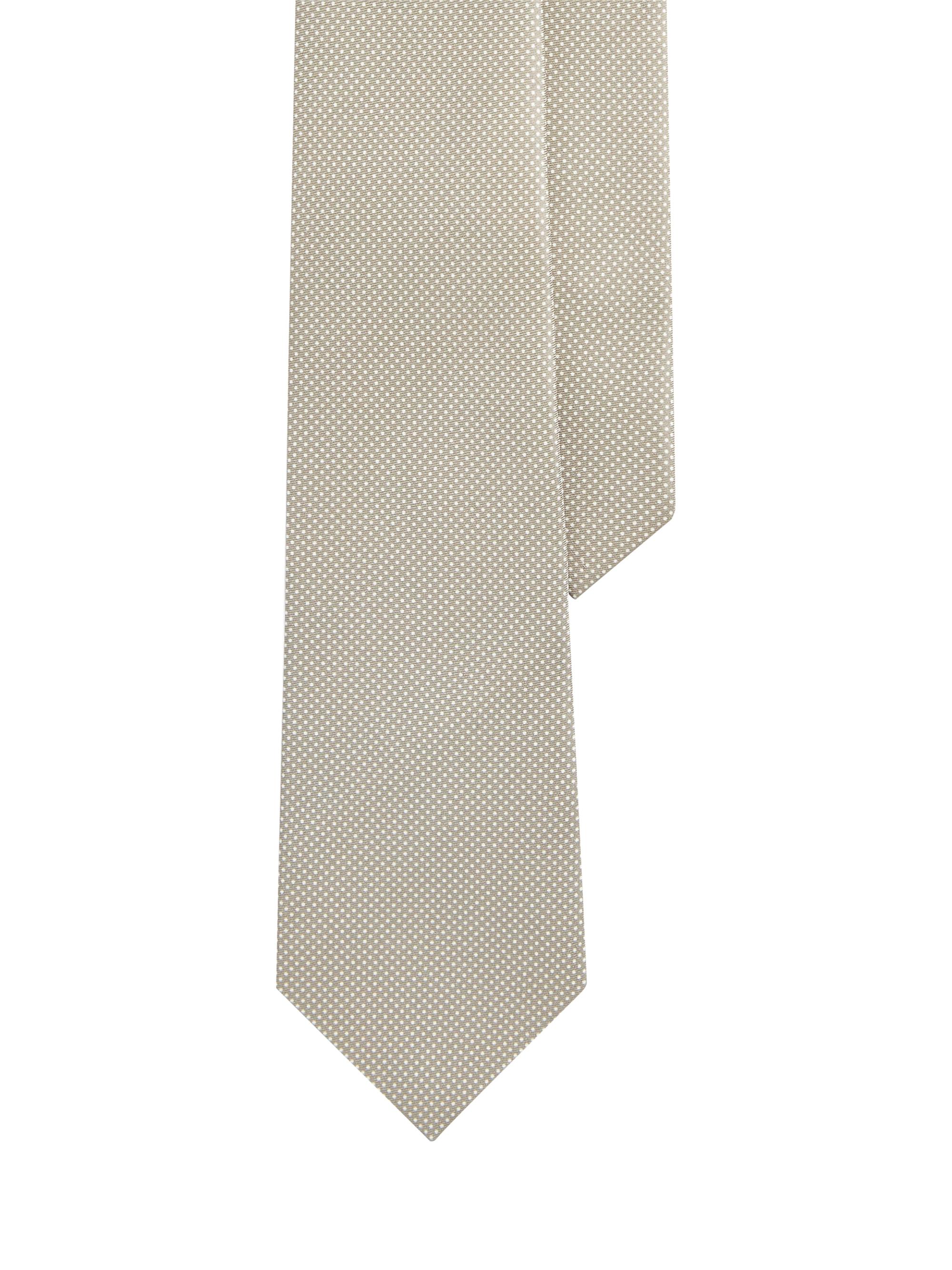 Ralph Lauren Purple Label Men's Pin Dot Silk Tie - Grey