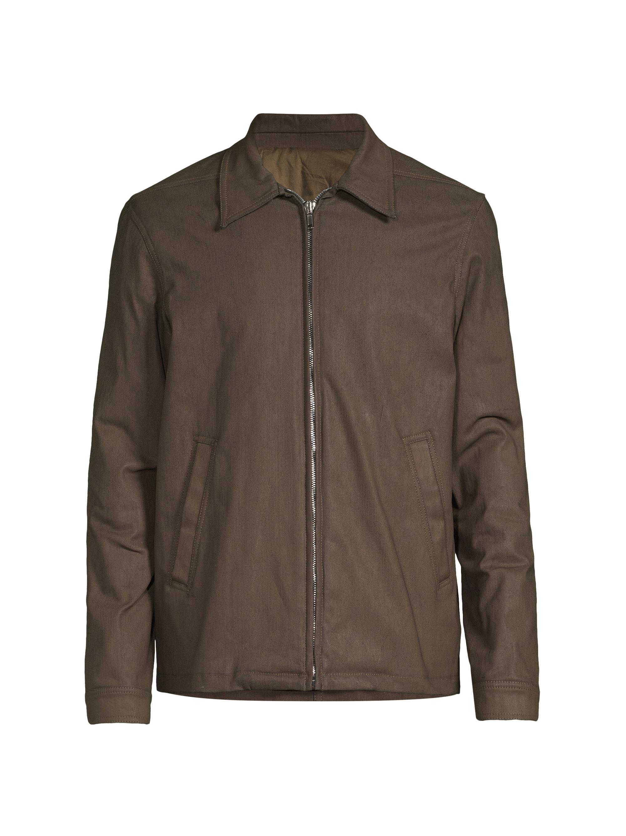 Rick Owens Men's Zip Denim Jacket - Bean