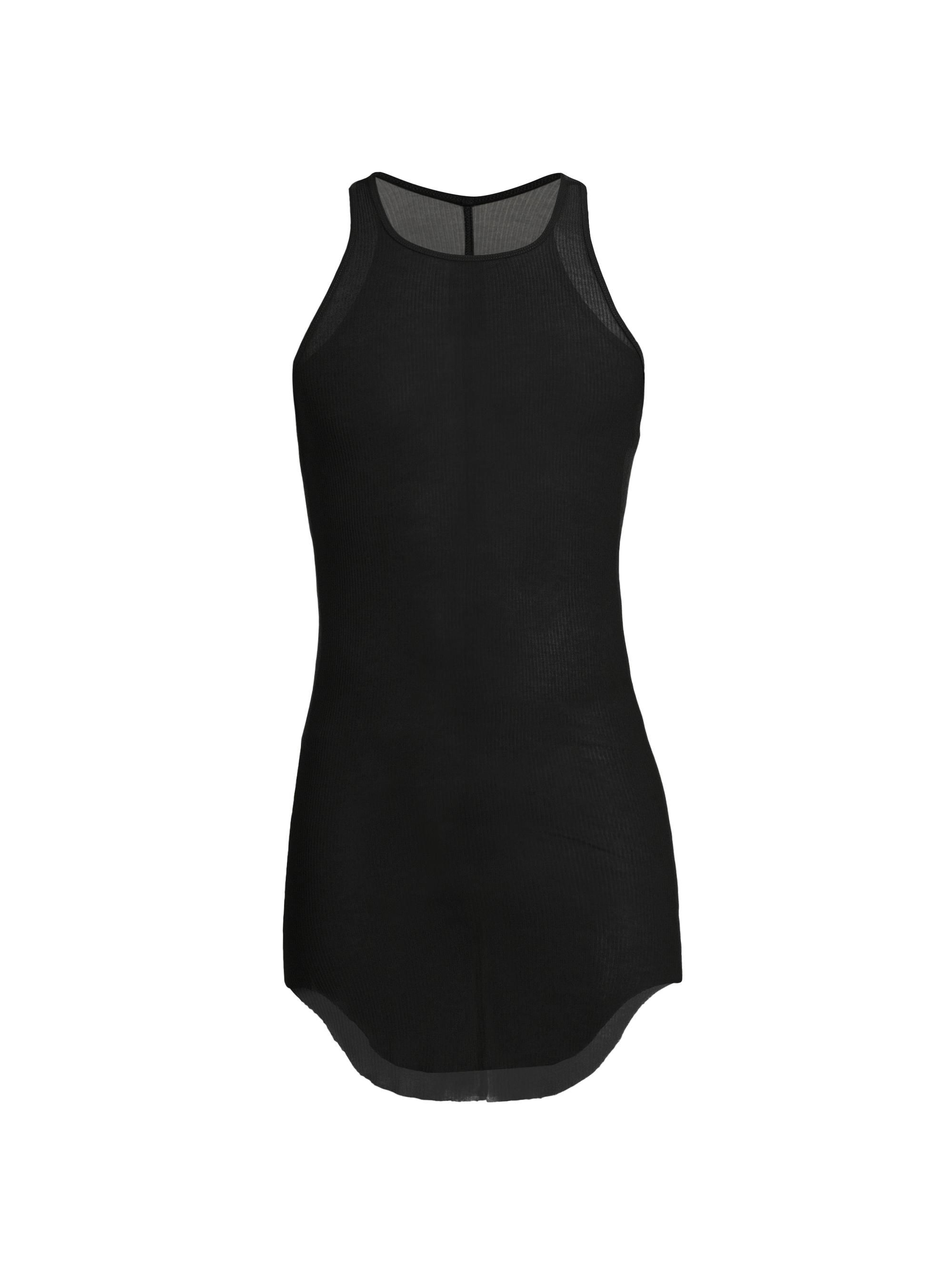 Rick Owens Men's Rib-Knit Crewneck Tank Top - Black