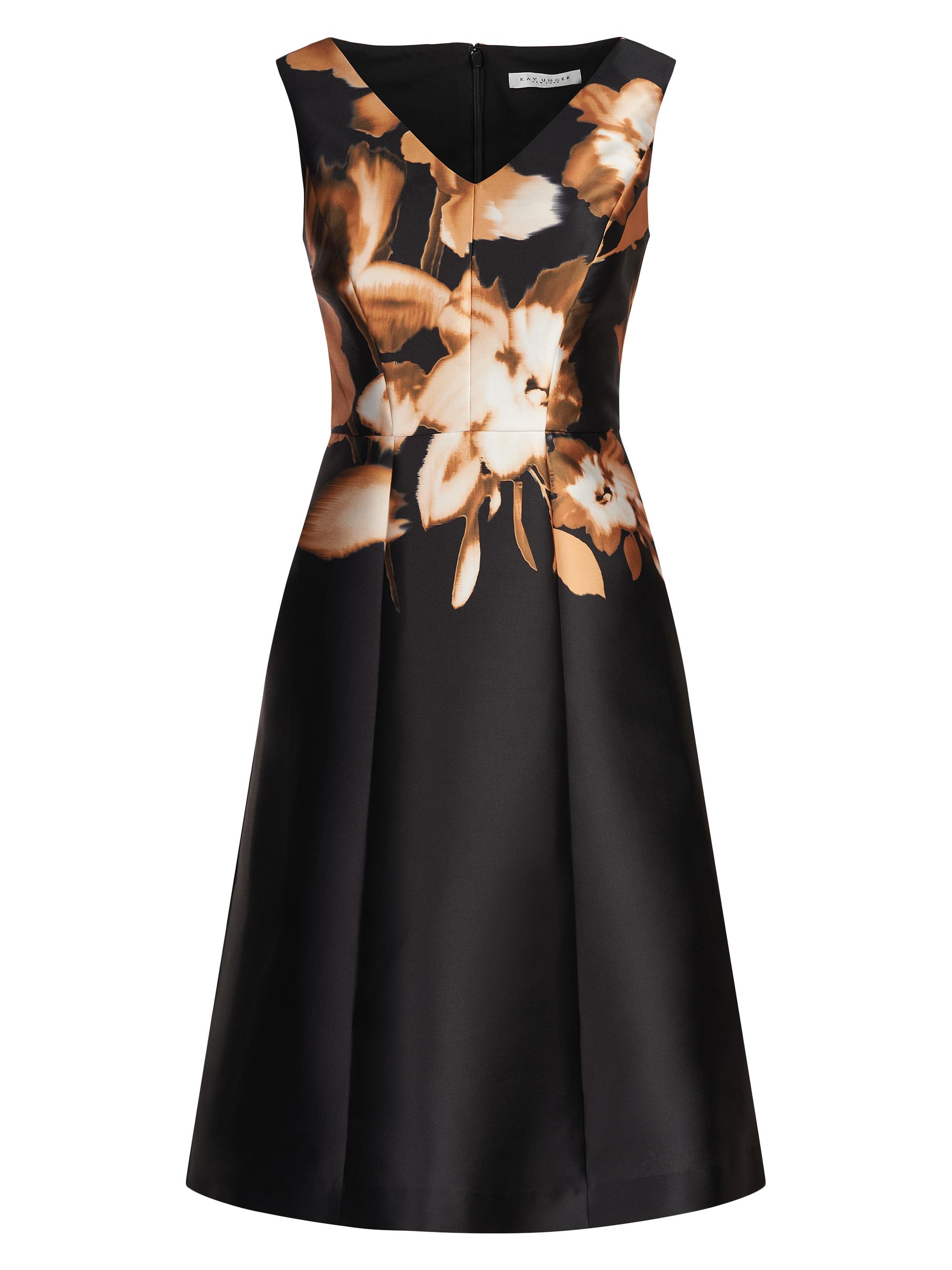 Kay Unger Women's Rayna Cocktail Dress - Black Fall Gold
