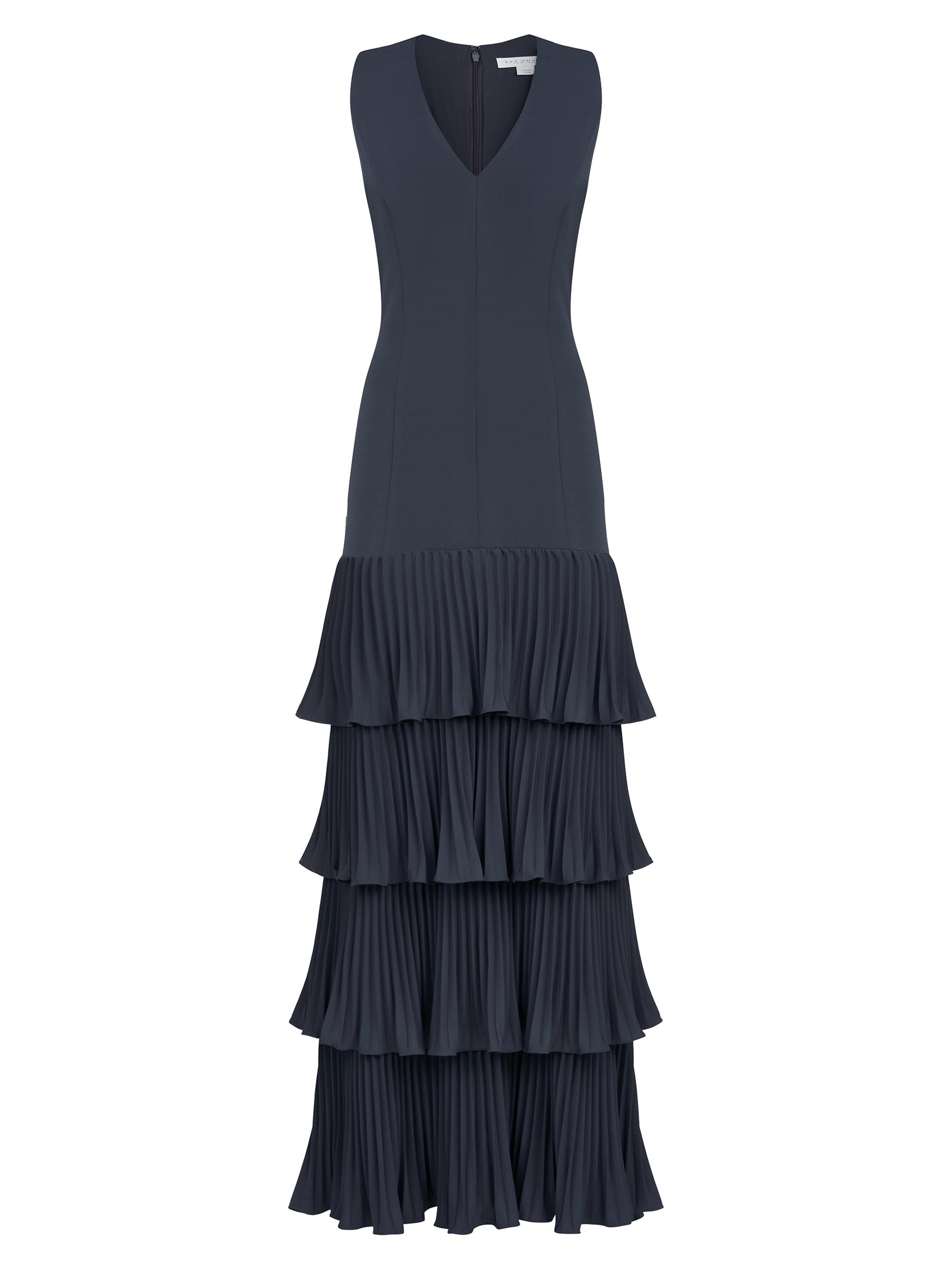 knee length dresses for ladies White Satin Jacquard Midi Dress main image 1