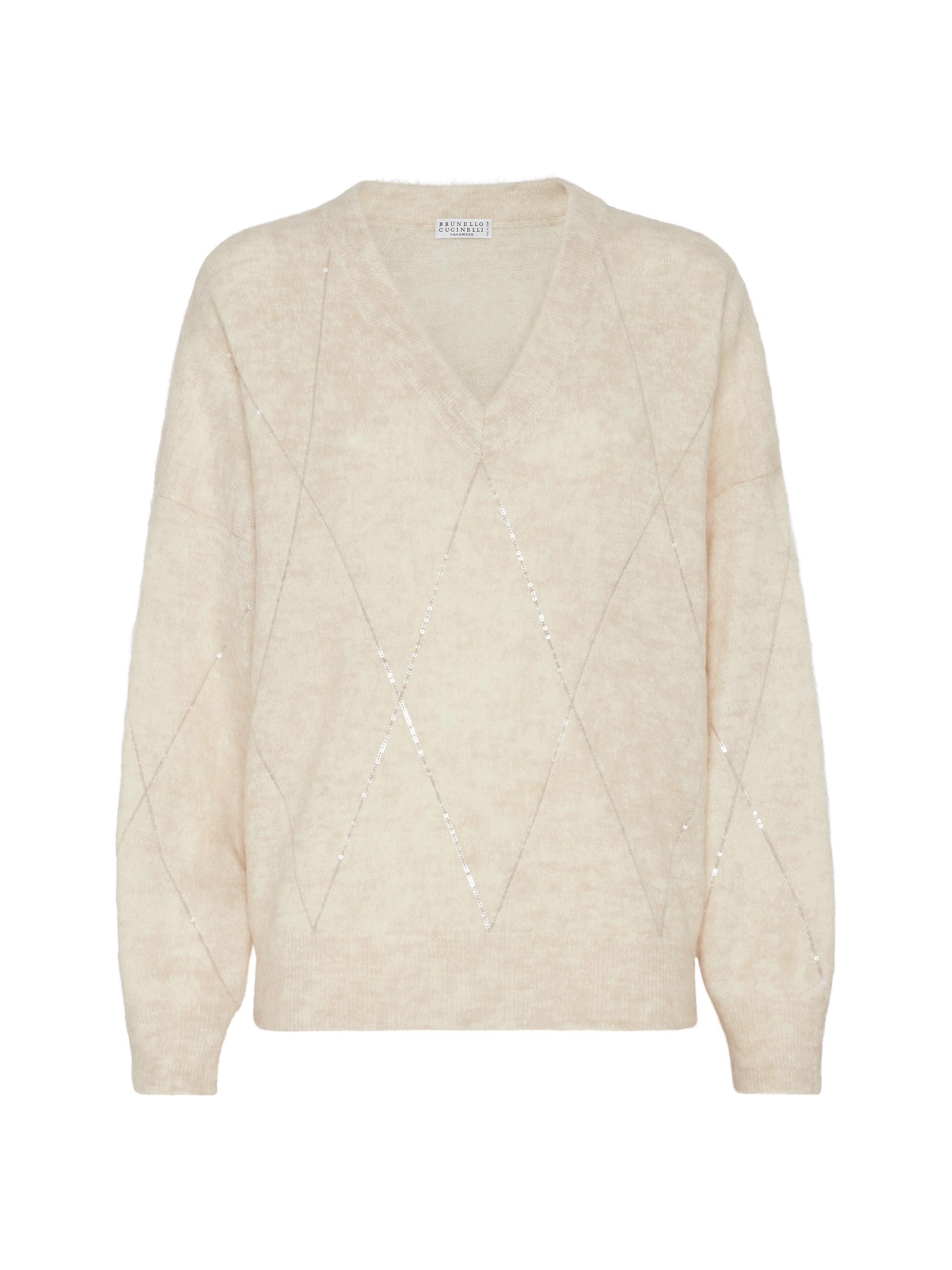 Brunello Cucinelli Women's Mohair, Wool, Cashmere and Silk Sweater - Shell