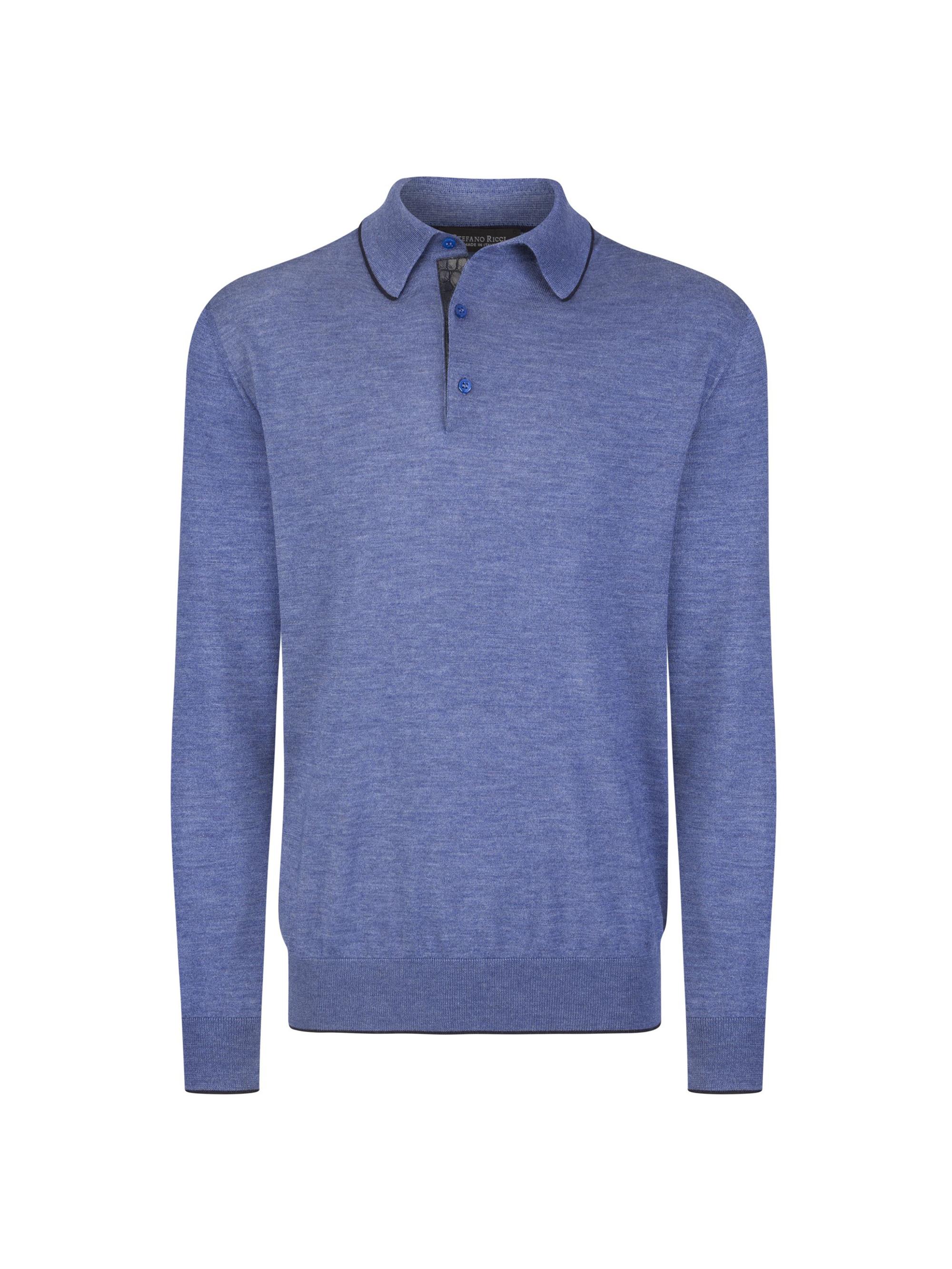 Stefano Ricci Men's Polo Sweater - Blue