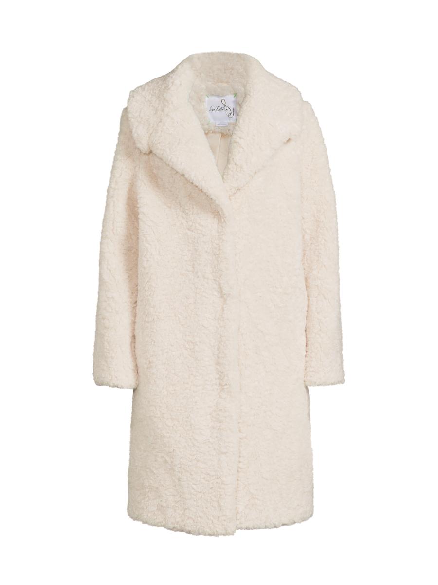 Gilet Sherpa Sam Edelman - Fausse Fourrure Noir Et Blanc, Taille XS - Neuf Avec étiquettes