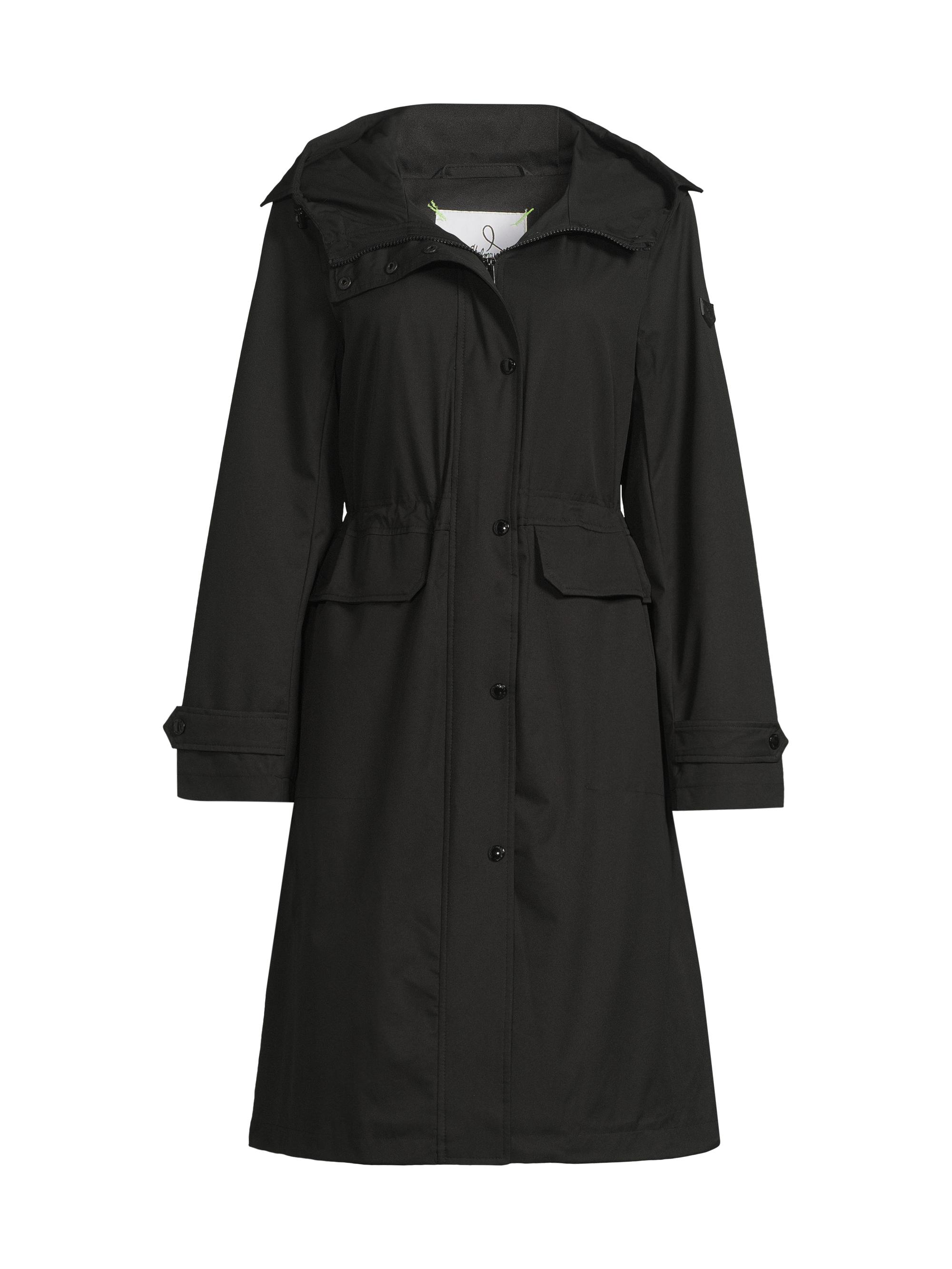 Sam Edelman Women's Hooded Zip-Up Anorak - Black