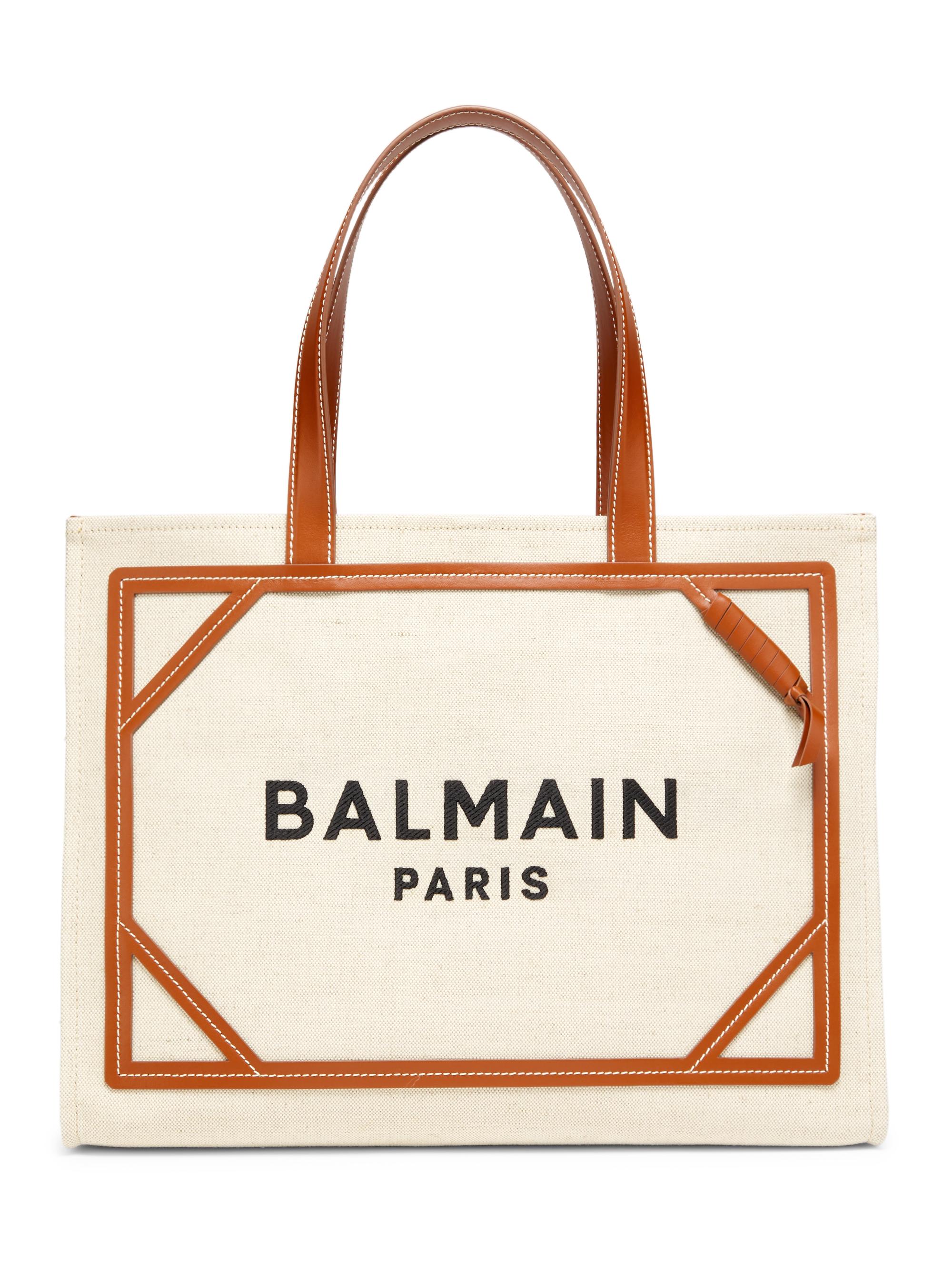 Balmain Women's Army  Canvas Logo Tote Bag - Gem Nature