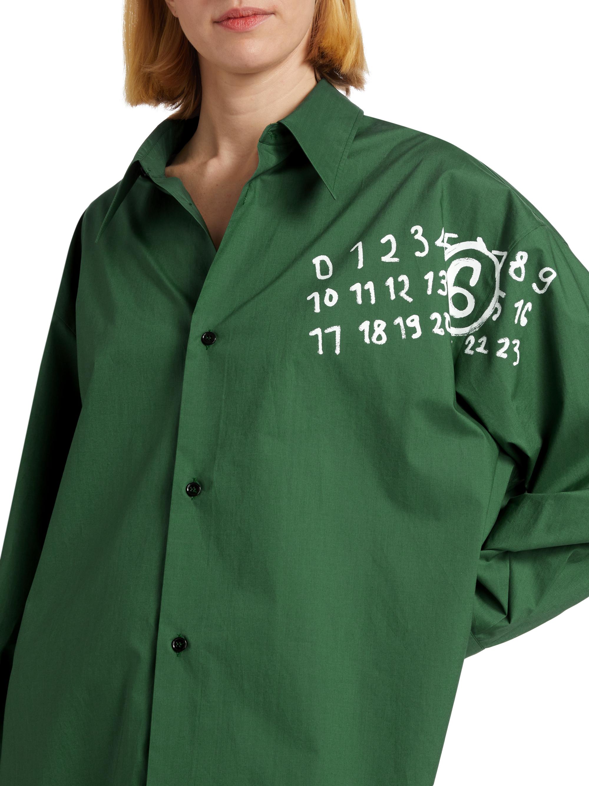 MM6 Maison Margiela Glow-in-the-Dark Shirtdress | Saks Fifth Avenue