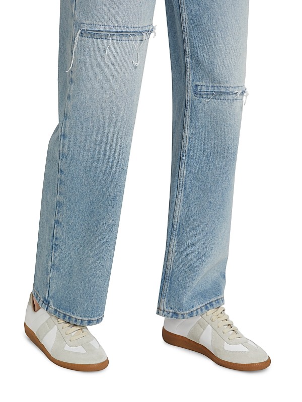 Shop MM6 Maison Margiela Slit Straight-Leg Jeans | Saks Shop MM6 Maison Margiela Slit Straight-Leg Jeans | Saks