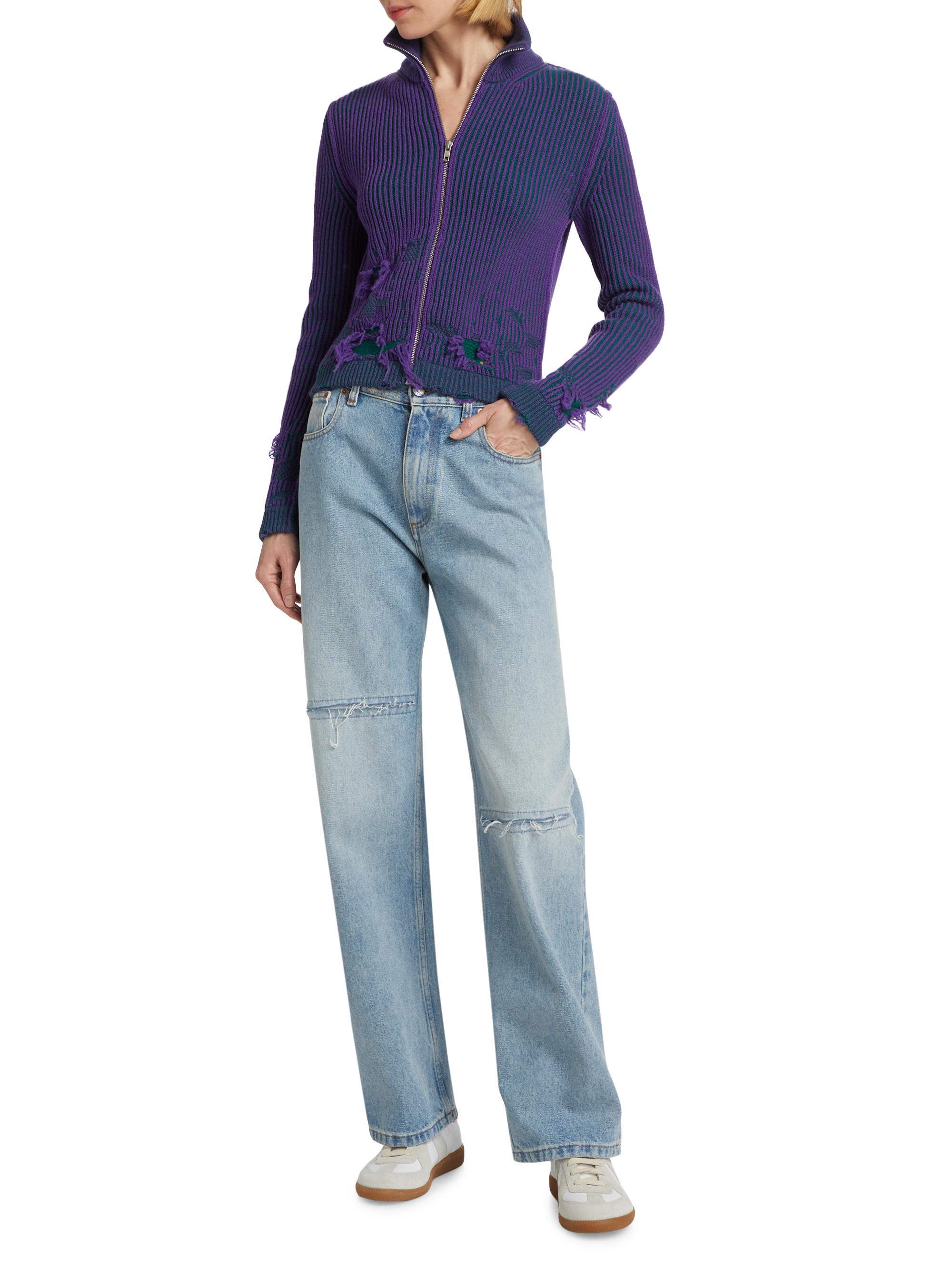 MM6 Maison Margiela Slit Straight-Leg Jeans | Saks Fifth Avenue