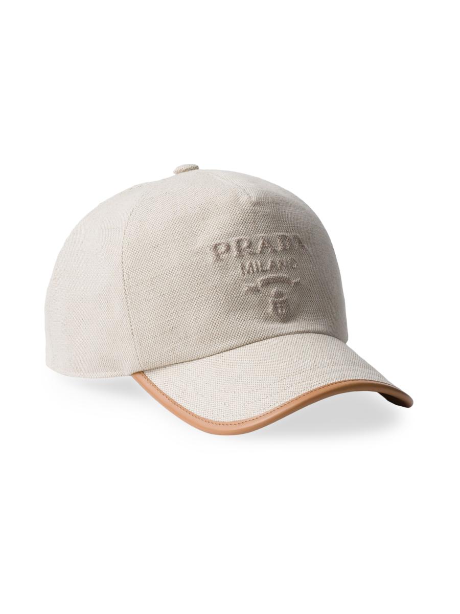 ハット PRADA Melange Sand Cotton Blend Baseball Cap 0400021384217?wid=900