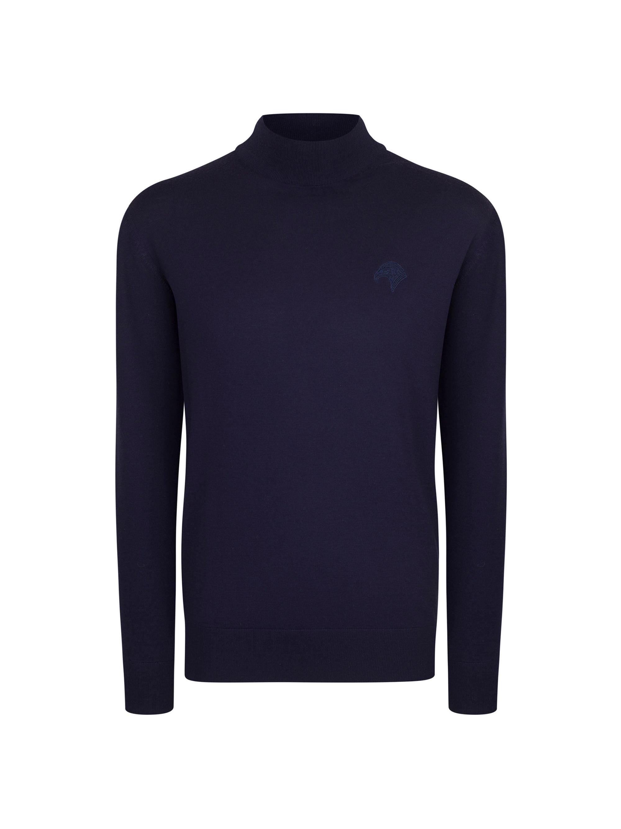 Stefano Ricci Men's Knit Mockneck Sweater - Dark Blue