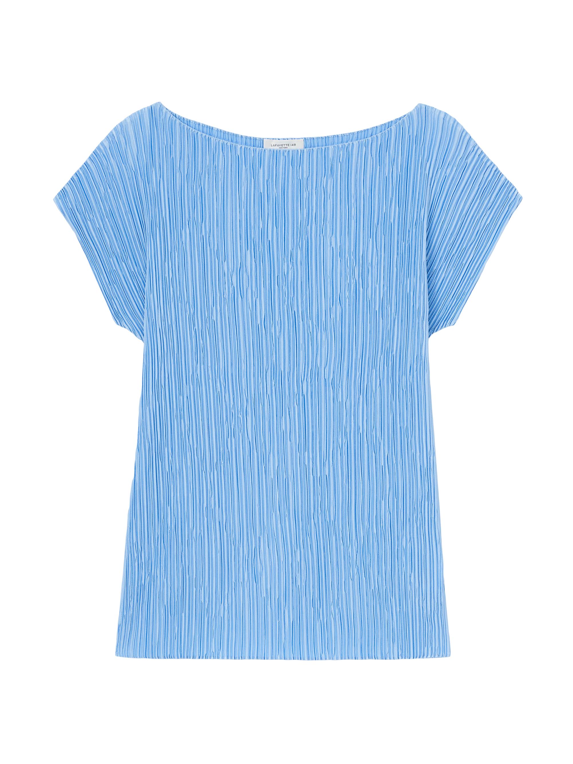 Lafayette 148 New York Women's Pleated Dolman Blouse - Sky Blue