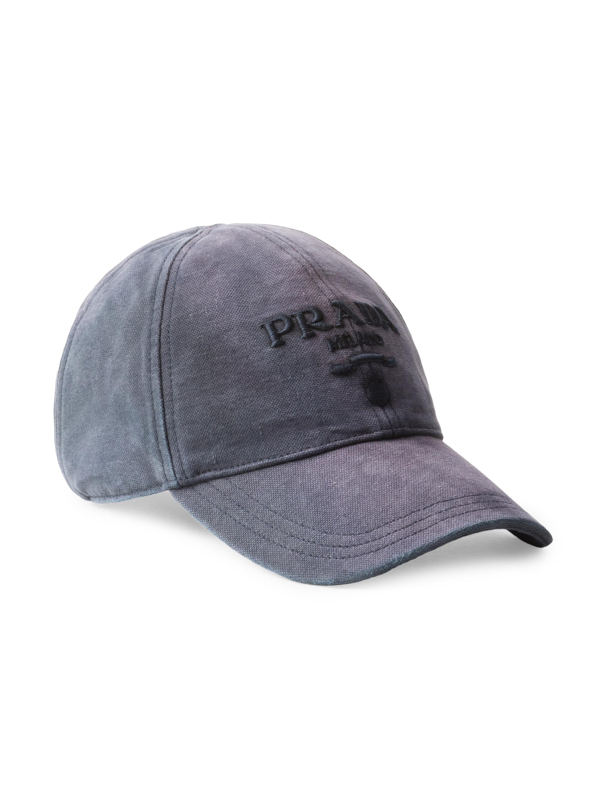 Prada Women's Canvas Baseball Cap - Blue
