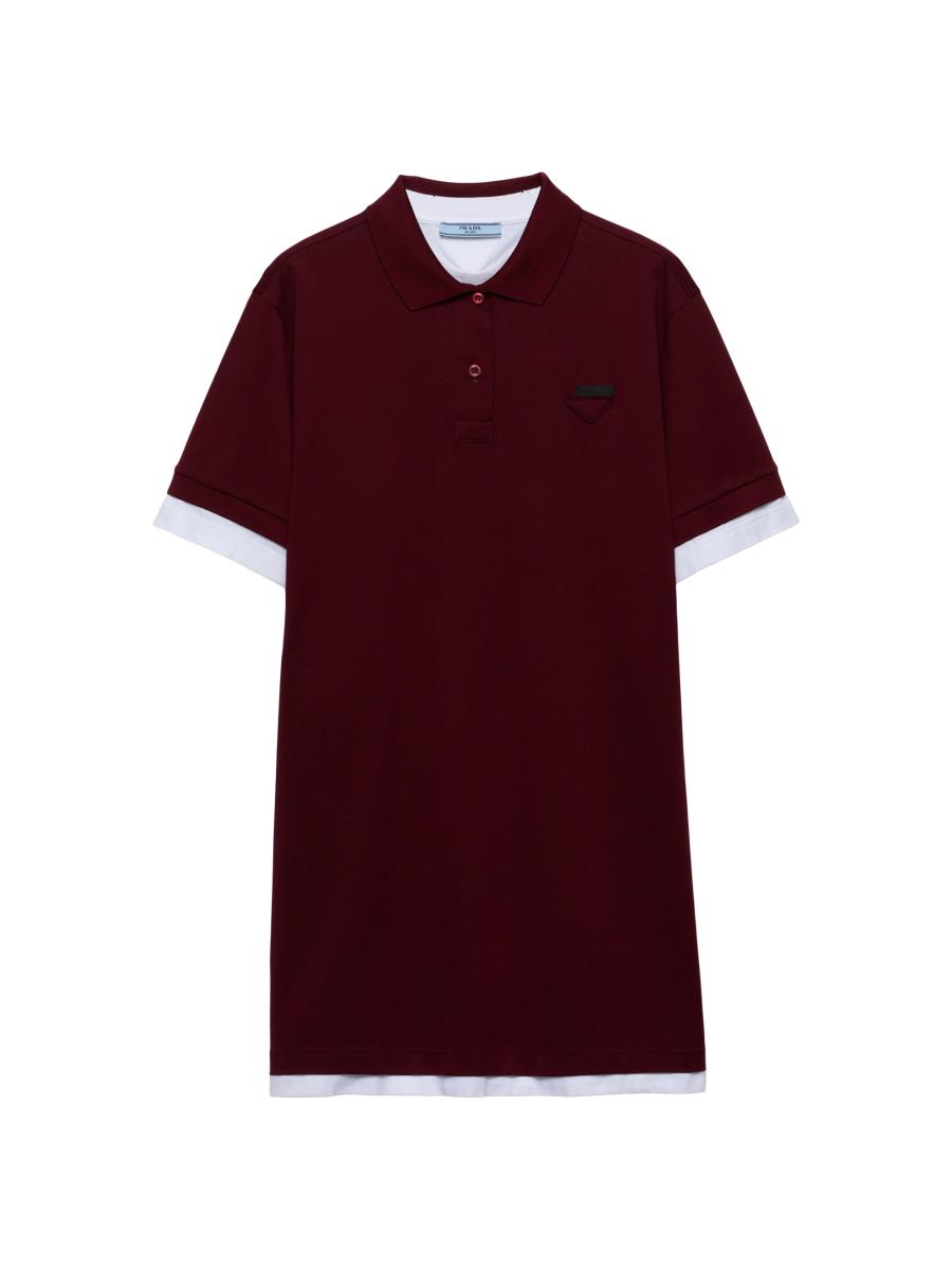 【プラダ・PRADA】Pique and jersey dress Prada Pique and Jersey Dress | Saks Fifth Avenue