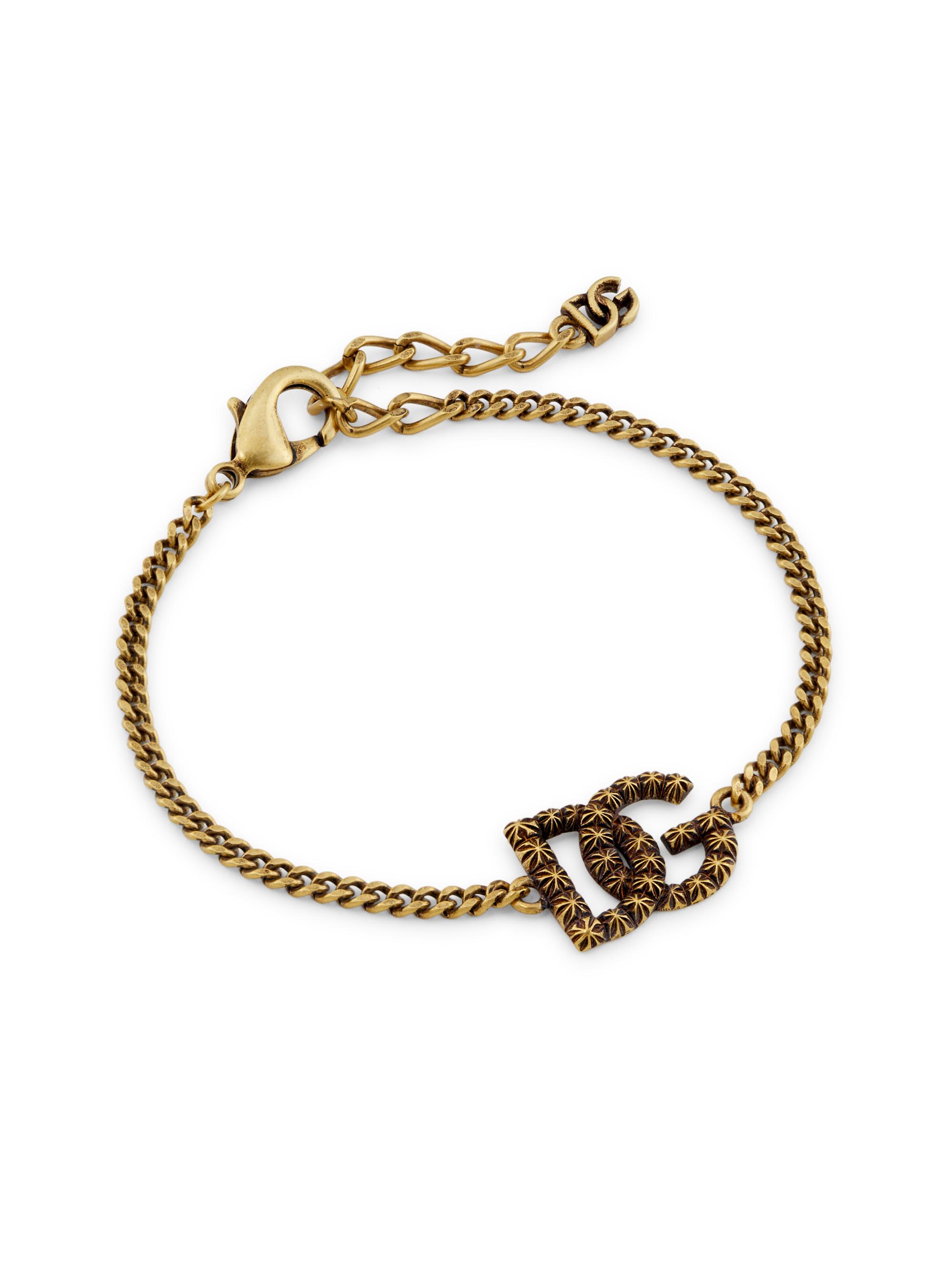 Dolce & Gabbana Women's Goldtone Monogram Bracelet - Gold
