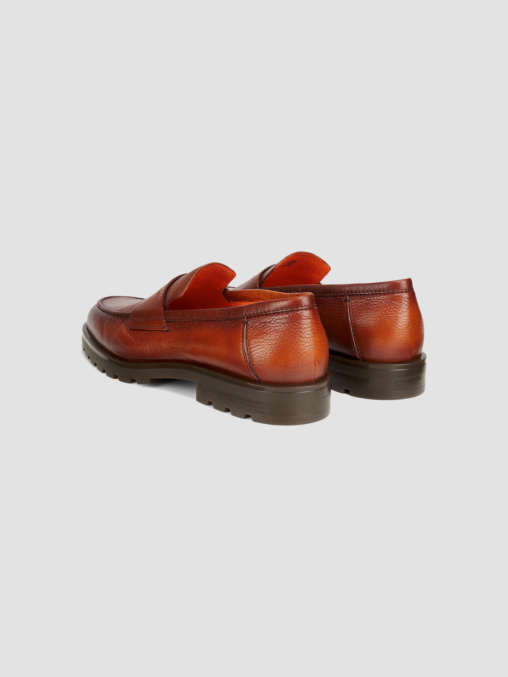 Santoni ペニーローファー レッド Santoni Rock Leather Penny Loafers | Saks Fifth Avenue