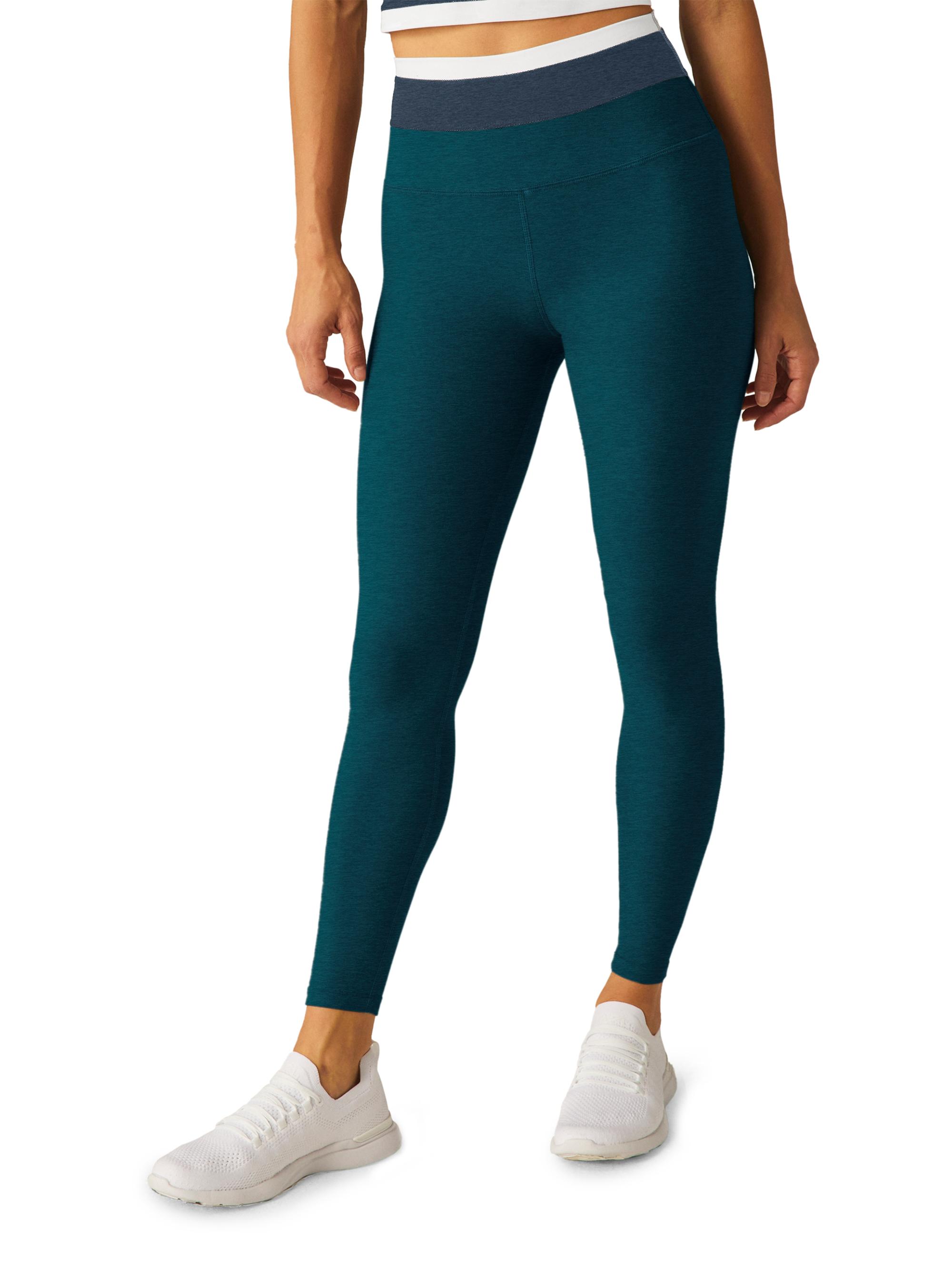 Beyond Yoga Women's Spacedye Horizon Colorblock Midi-Leggings - Majestic Blue Tri Color