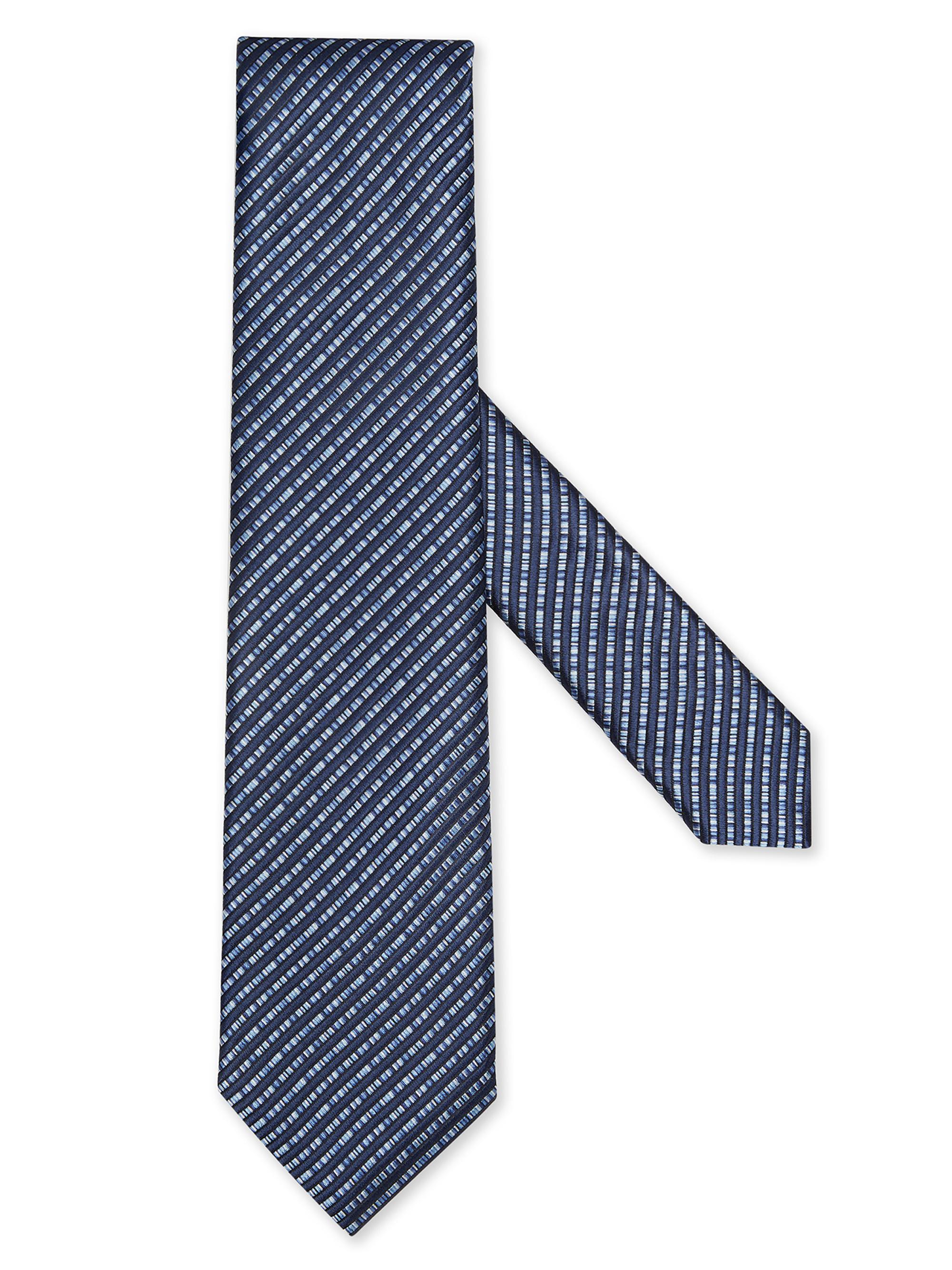 ZEGNA Men's Silk Tie - Dark Blue