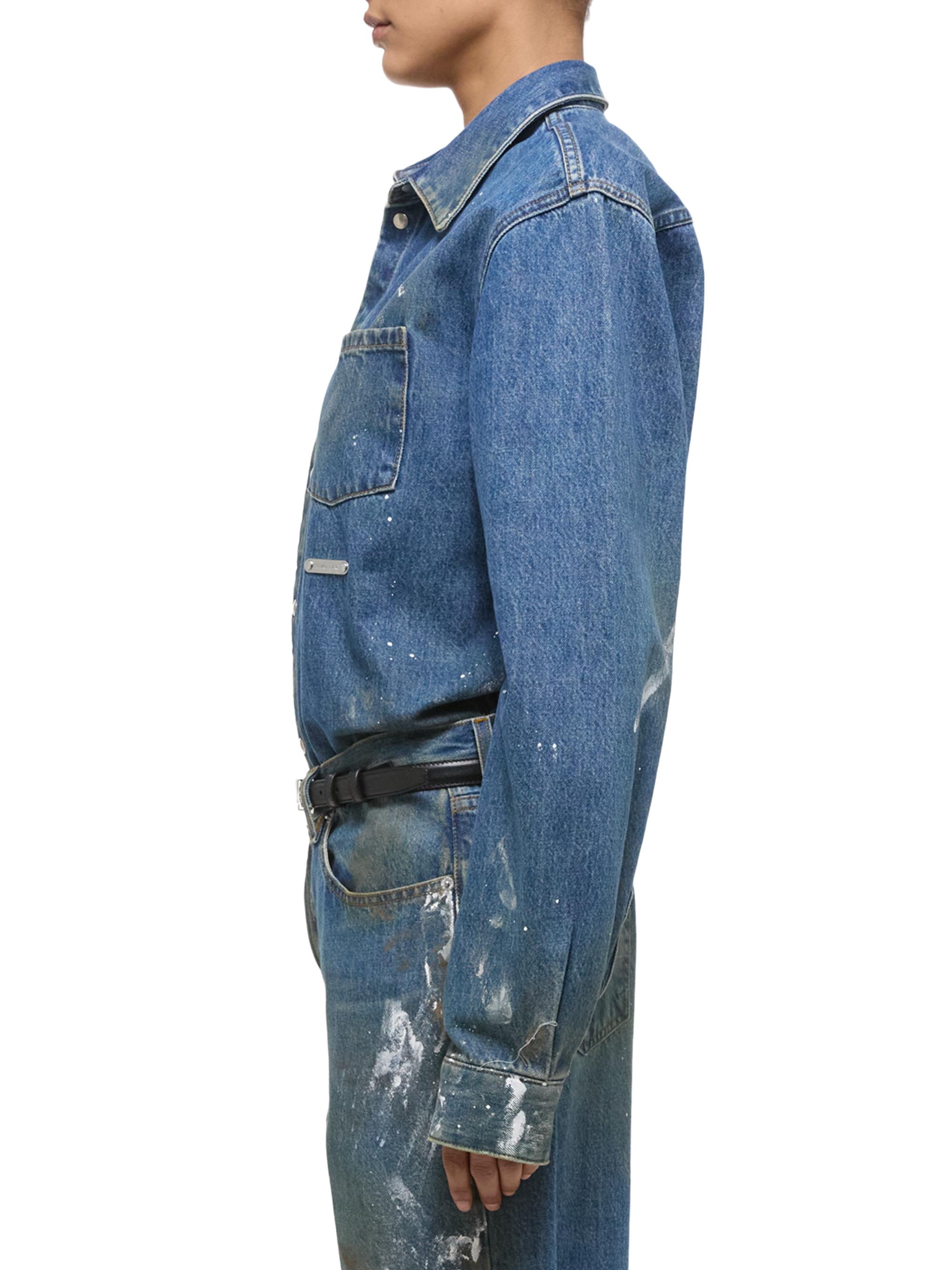 Helmut Lang Painted Denim Shirt Jacket | Saks Fifth Avenue