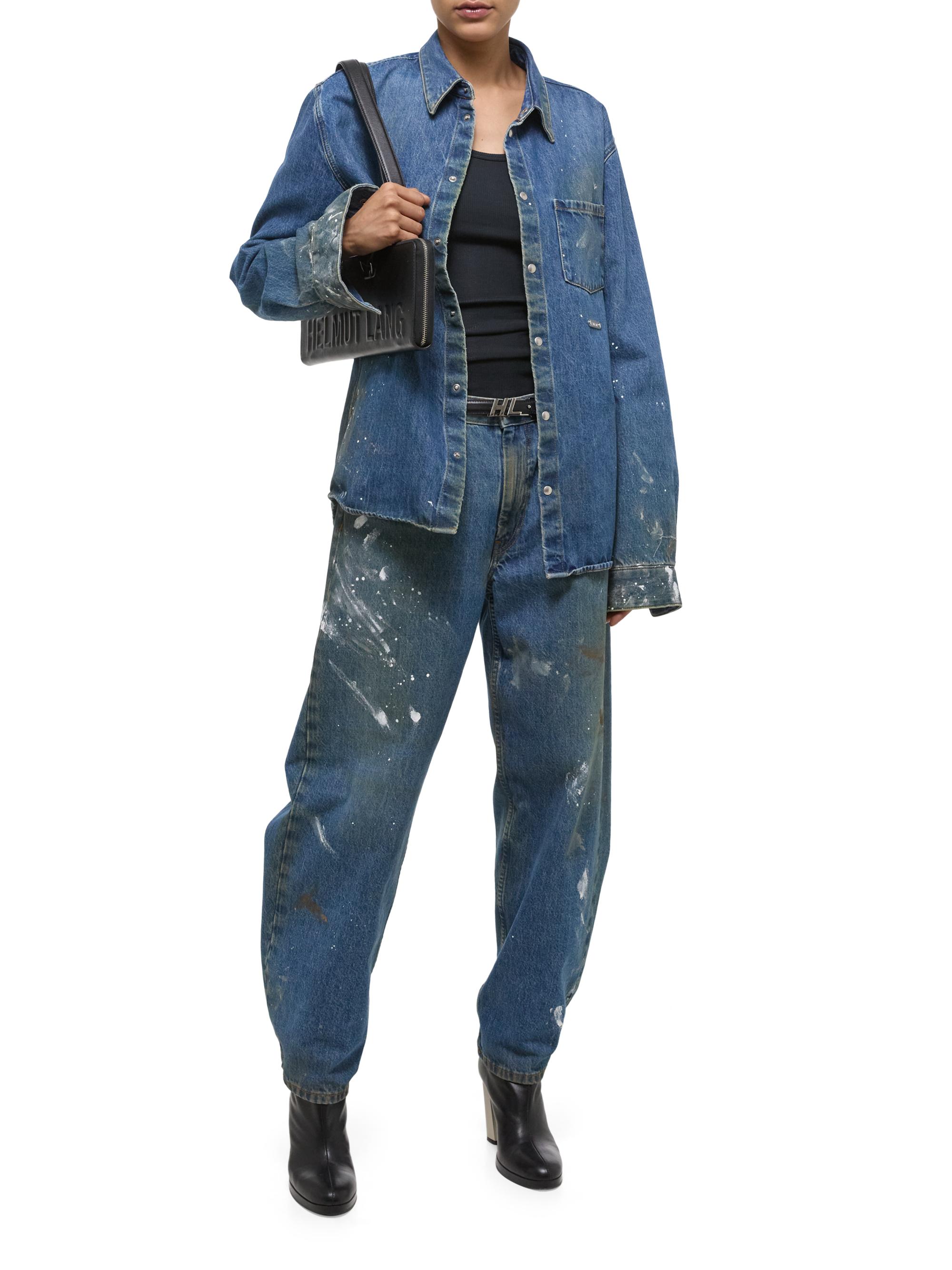 Helmut Lang Painted Denim Shirt Jacket | Saks Fifth Avenue